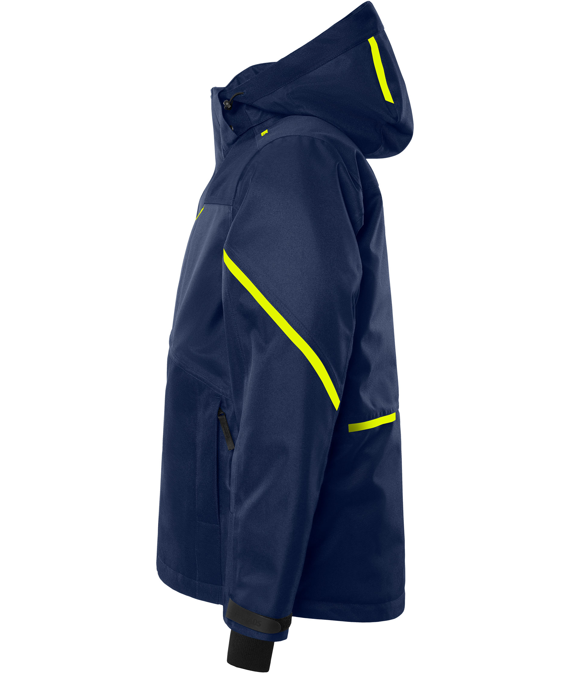 Fristads Airtech&reg; winter jacket 4058, Marine/Hi-Vis yellow, large image number 4