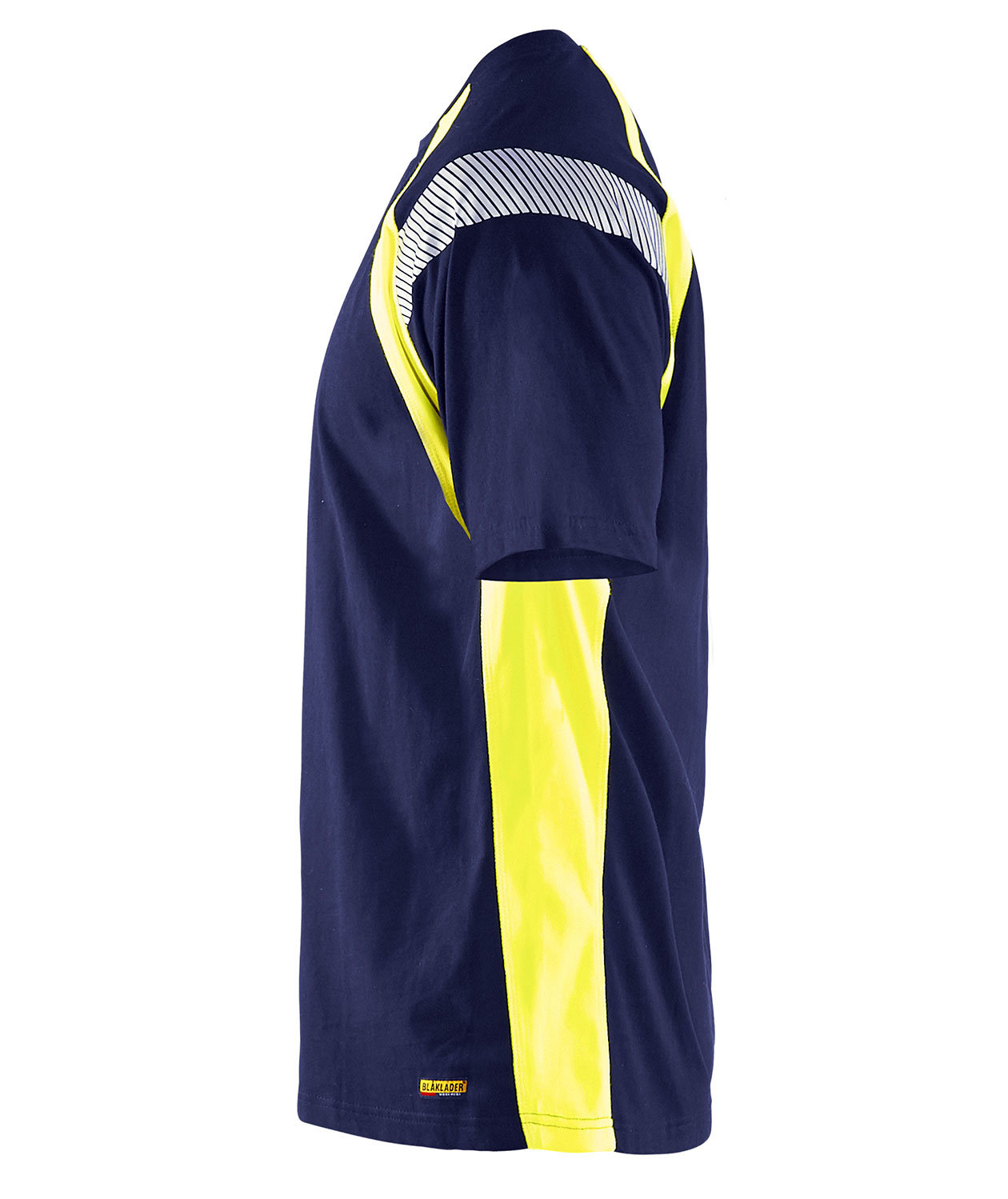 Bl&aring;kl&auml;der T-skjorte, Marine/Hi-Vis gul, large image number 3