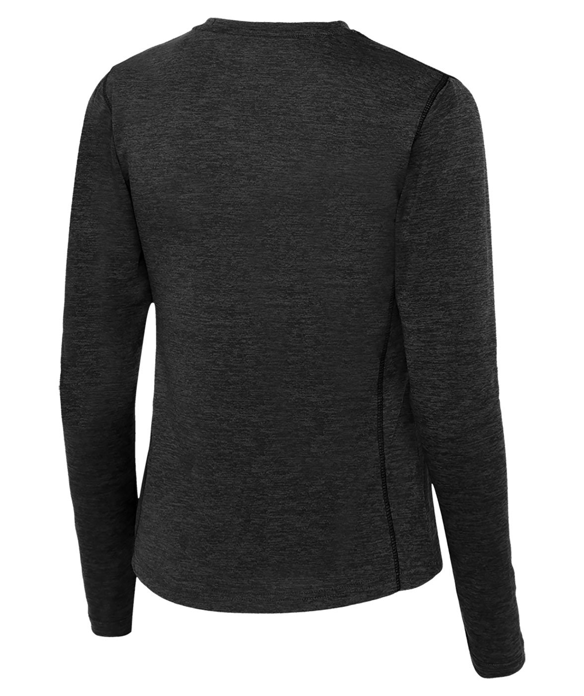 Pitch Stone l&aring;ng&auml;rmad T-shirt dam, Black melange