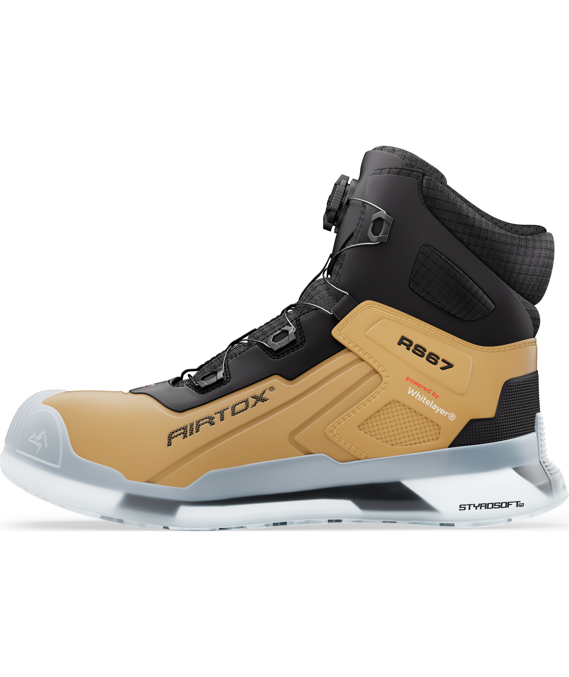 Airtox RS67 safety boots S7S, Desert haze/raven-black