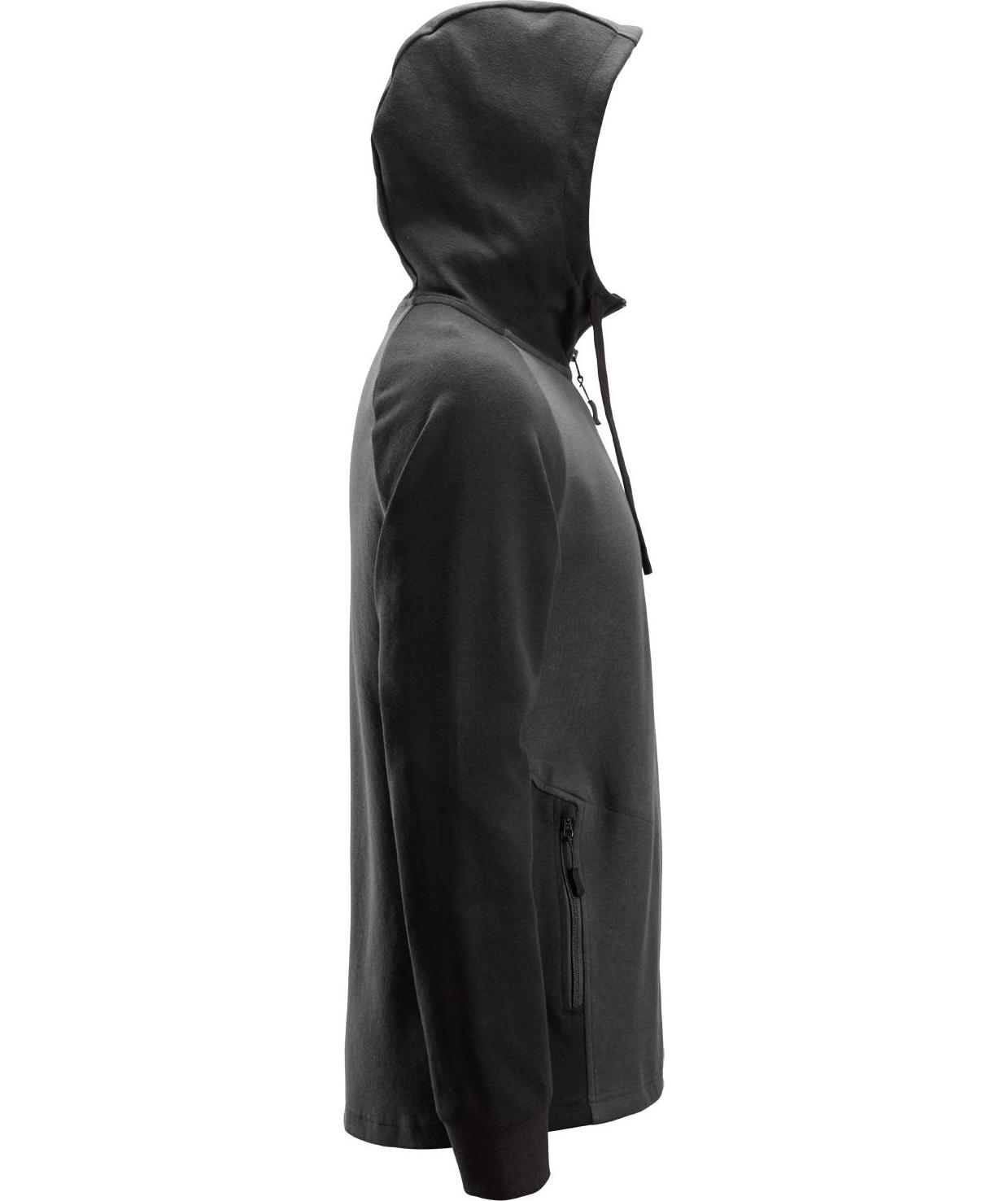 Snickers Hoodie 2842, Steel Grey/Black, large image number 2