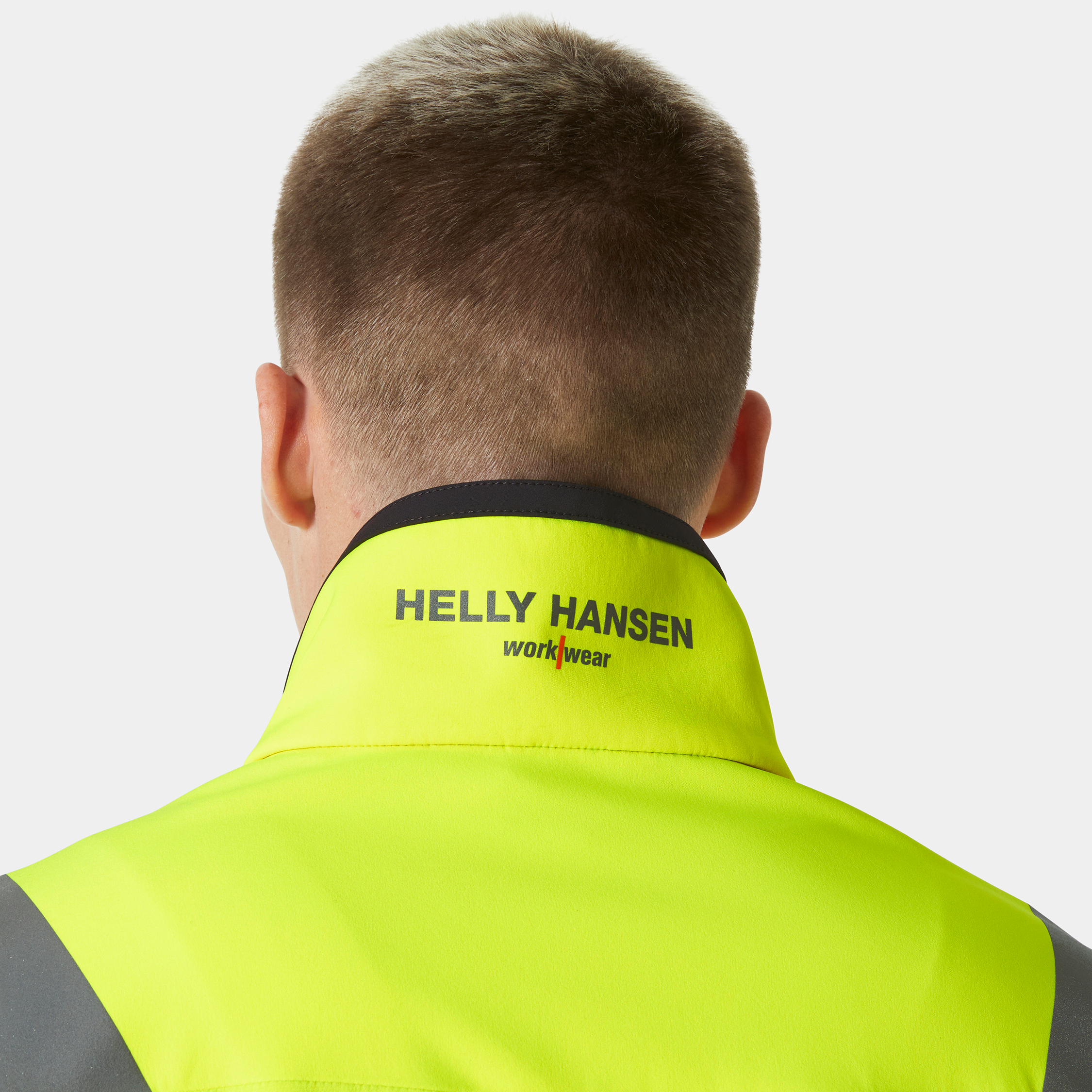 Helly Hansen Alna 4X Tech arbetsjacka full stretch, Varsel Gul/Ebony, large image number 4