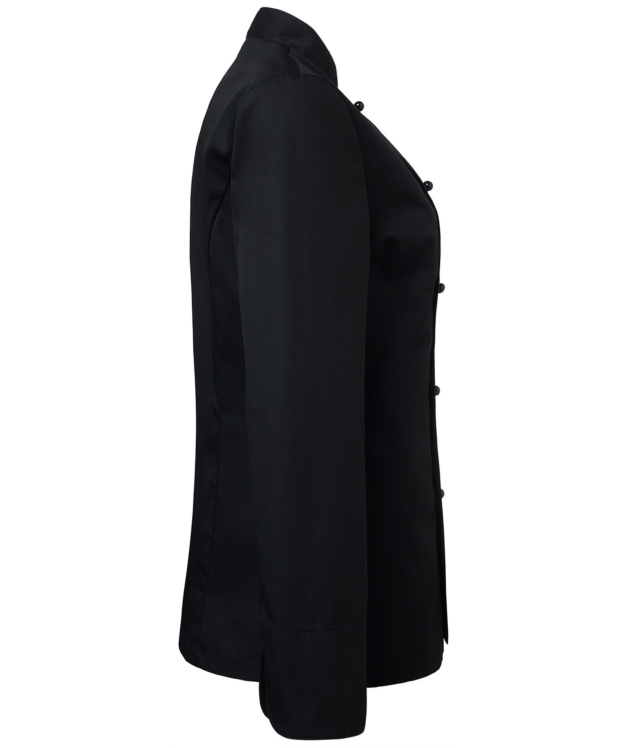 Segers dame kokkejakke, Sort, large image number 2