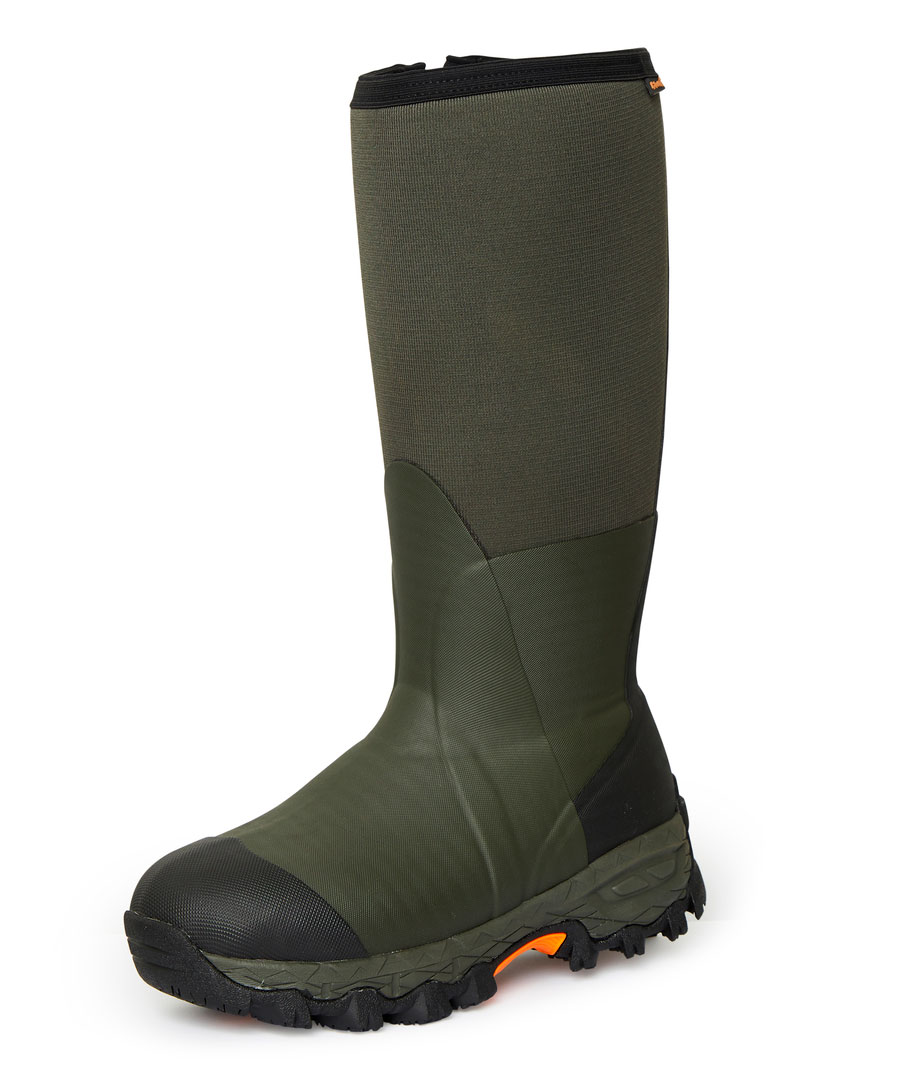 Gateway1 Woodbeater 18" 7mm zide-zip gummist&oslash;vler, Dark Green, large image number 0