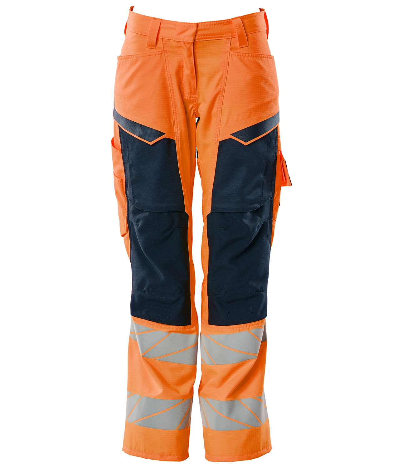 Mascot Accelerate Safe women's work trousers, Hi-Vis Orange/Dark Marine, Hi-Vis Orange/Dark Marine, swatch