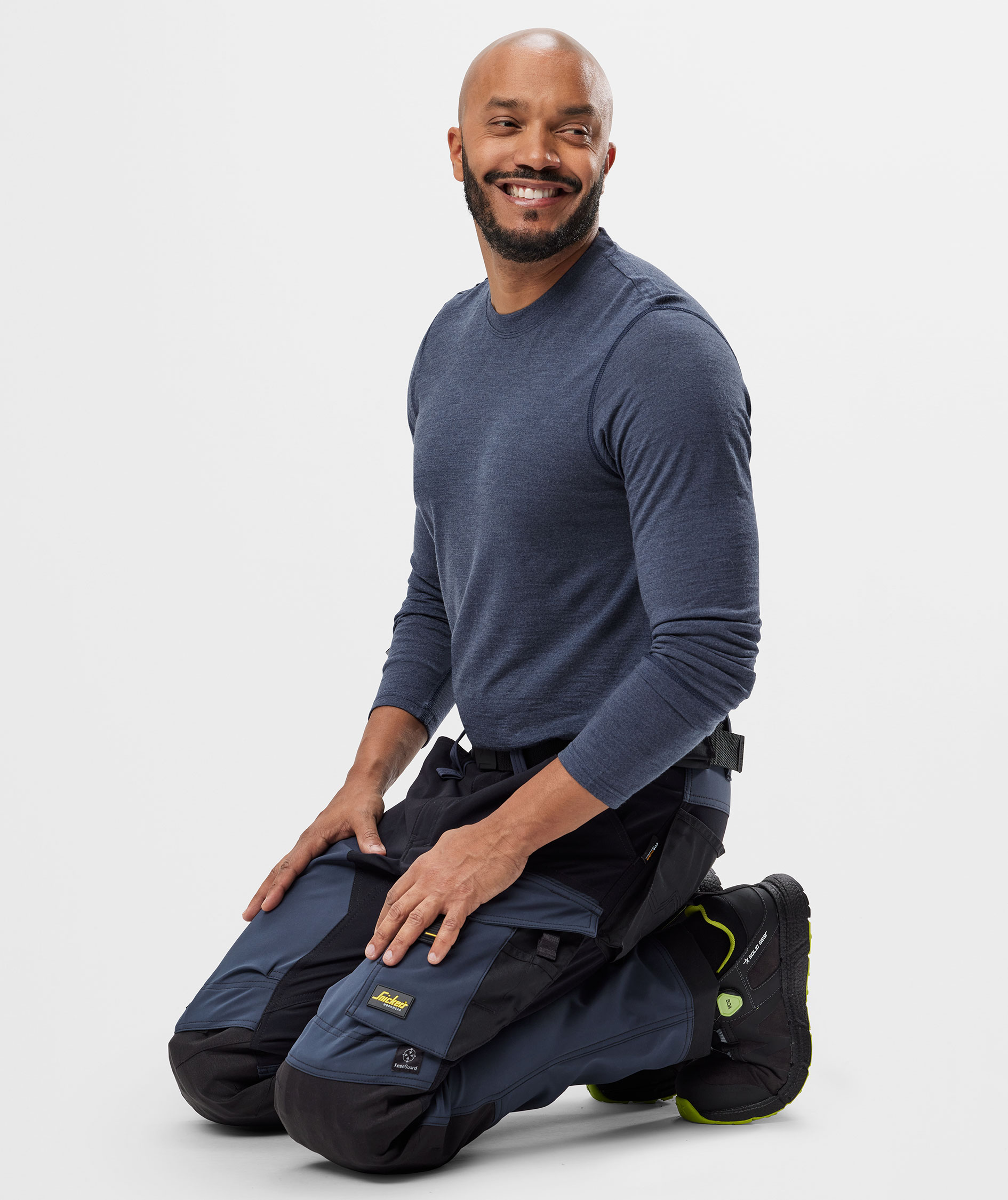 Snickers AllroundWork work trousers 6375 full stretch, Navy/black, large image number 9