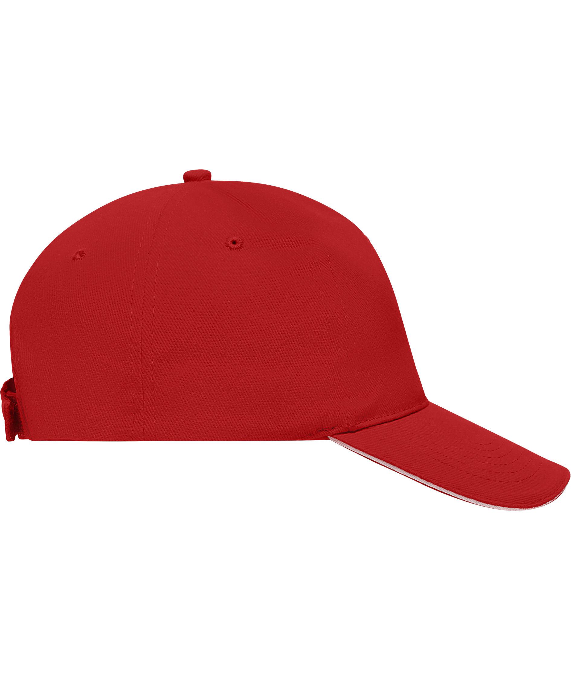 Myrtle Beach 5 Panel Sandwich cap, Red/White, Red/White, large image number 3