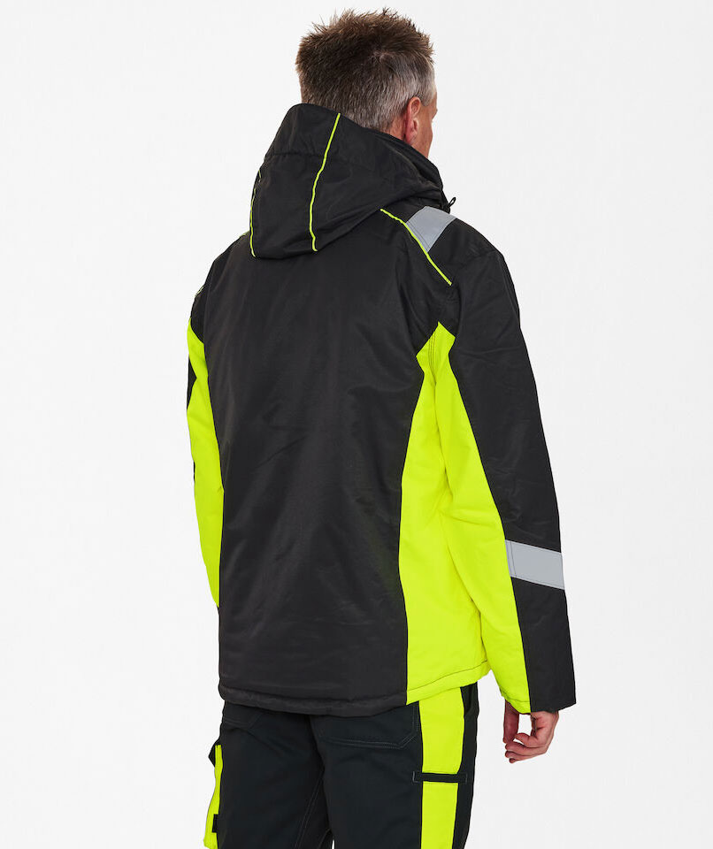 Engel Cargo vinterjakke, Sort/Gul, large image number 3