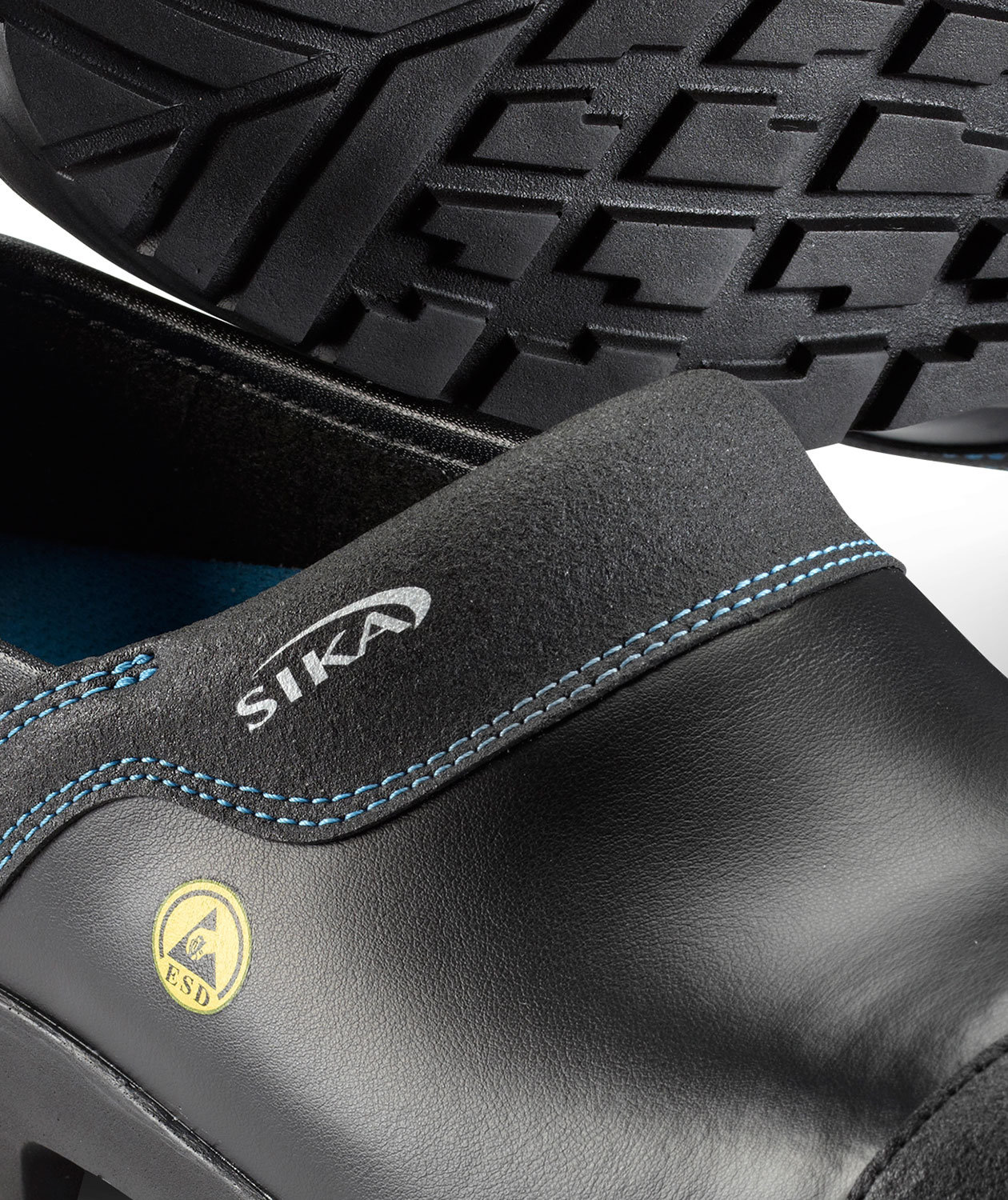 2nd quality product Sika Flex Light safety clogs with heel cover S3, Black, large image number 1