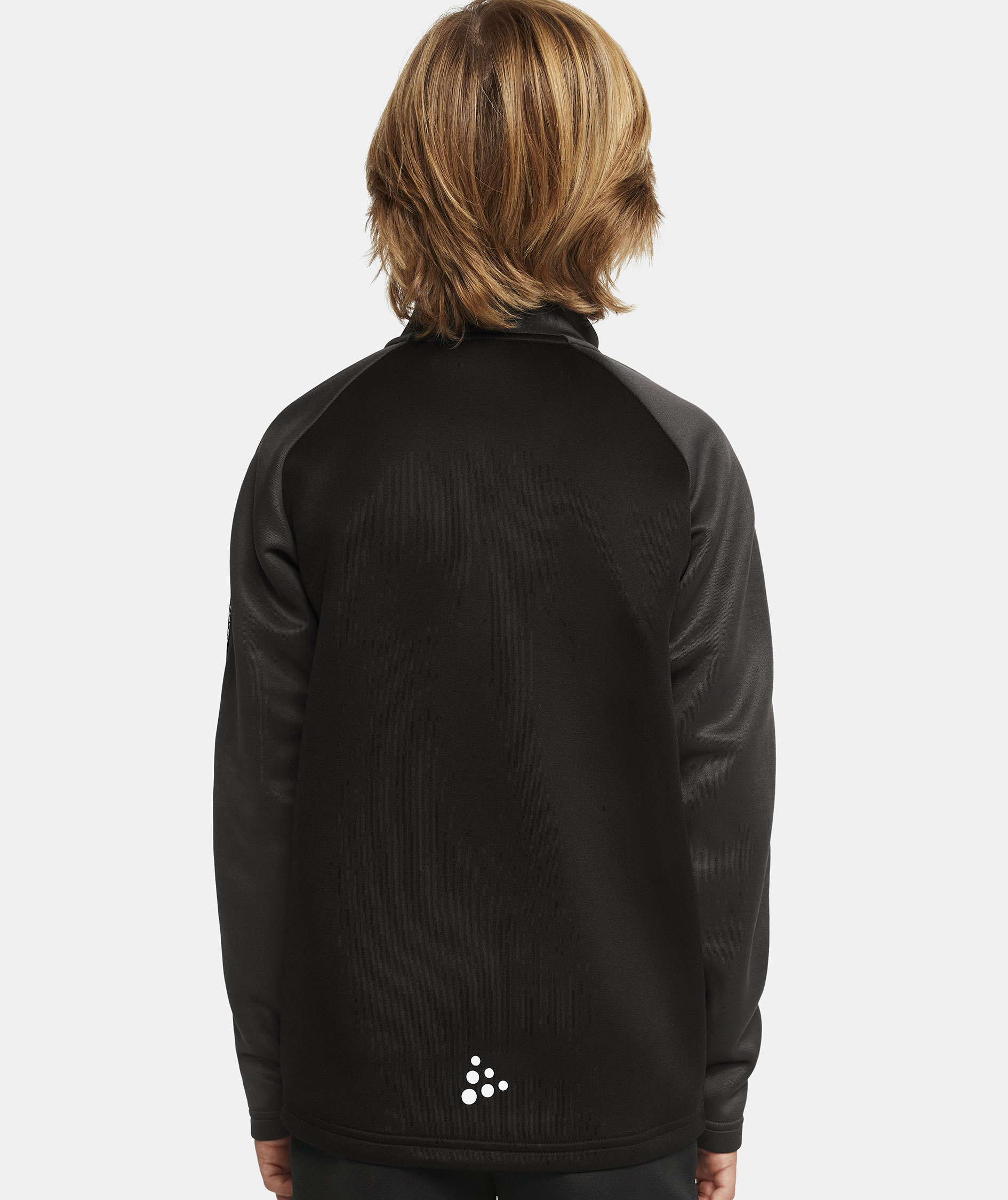 Craft Squad 2.0 halfzip tr&aelig;ningstr&oslash;je til b&oslash;rn, Black/Granite, large image number 5
