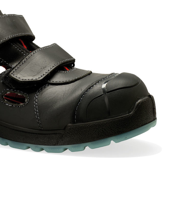 Sanita Calcite skyddssandaler S1P, Svart