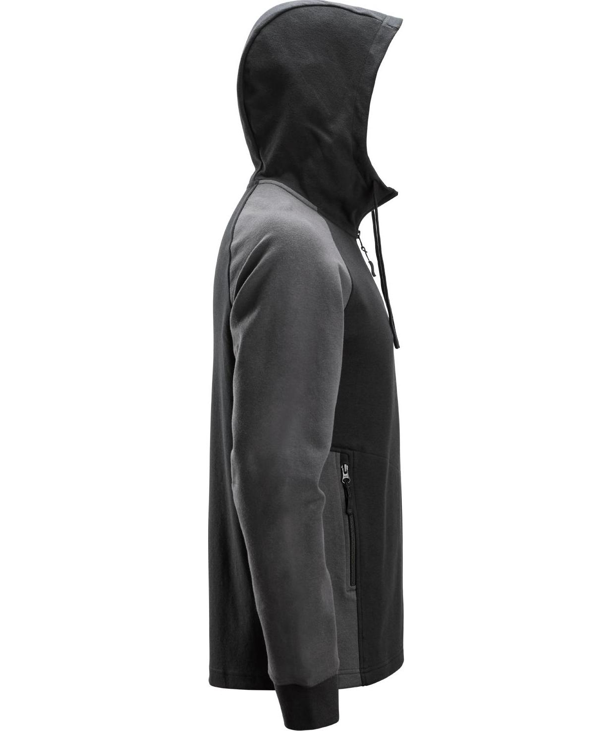 Snickers Hoodie 2842, Black/Steel Grey, large image number 2