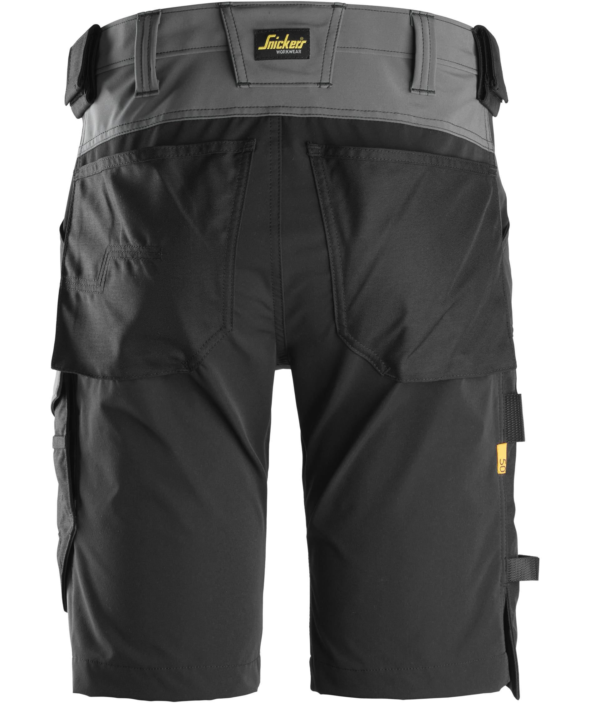 Snickers AllroundWork arbeidsshorts 6173 full, Steel Grey/Black, large image number 2