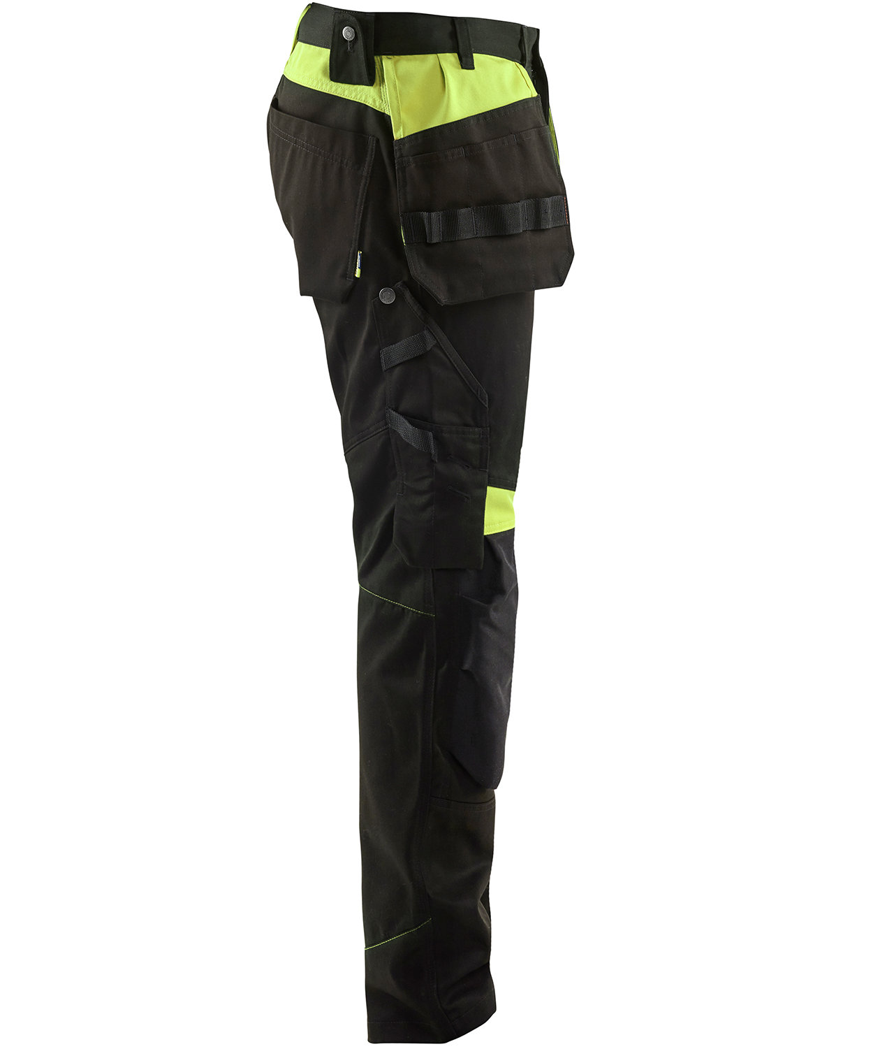 Bl&aring;kl&auml;der hantverksbyxa, Svart/Varselgul, large image number 3