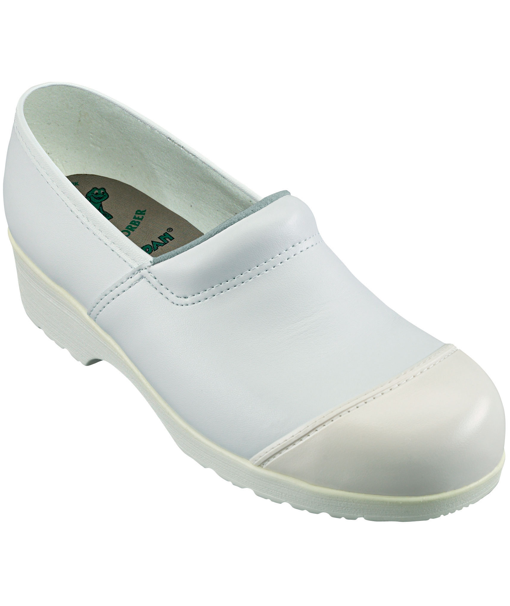 Euro-Dan Flex safety clogs with heel cover S2, White, large image number 0