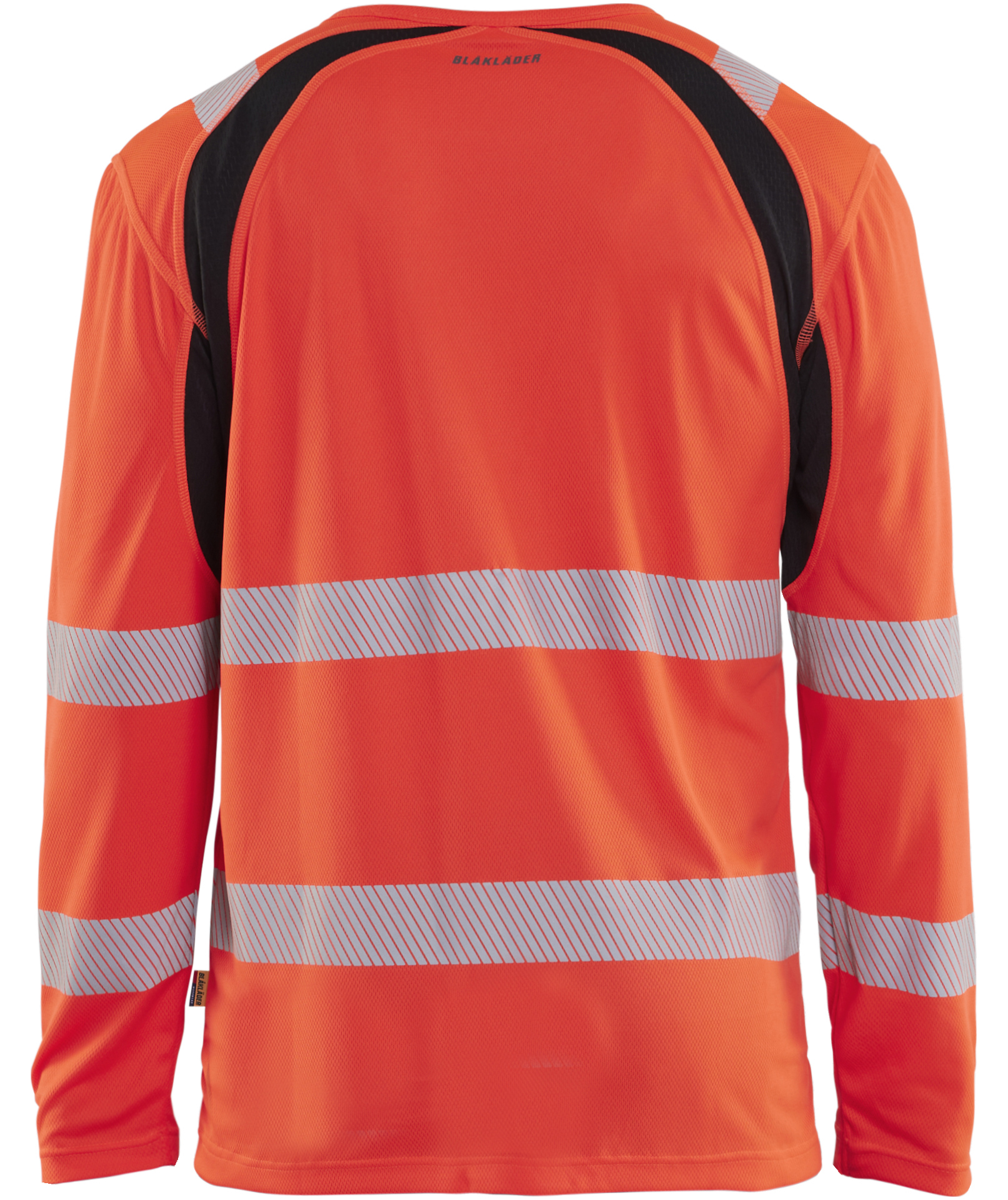 Bl&aring;kl&auml;der lang&aelig;rmet T-shirt, Hi-Vis r&oslash;d/sort, large image number 1