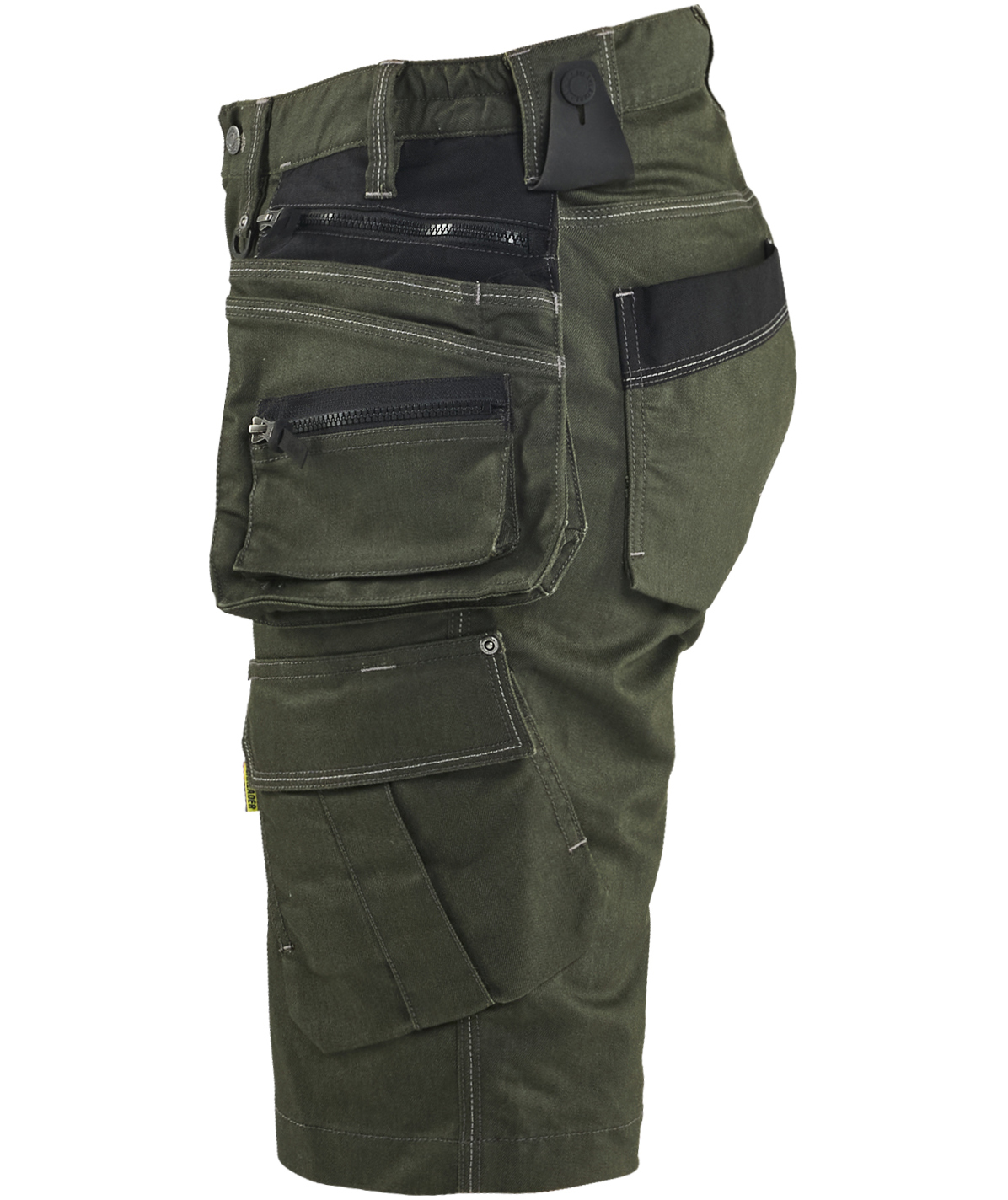 Bl&aring;kl&auml;der dame h&aring;ndv&aelig;rkershorts, Skovgr&oslash;n/sort, large image number 3