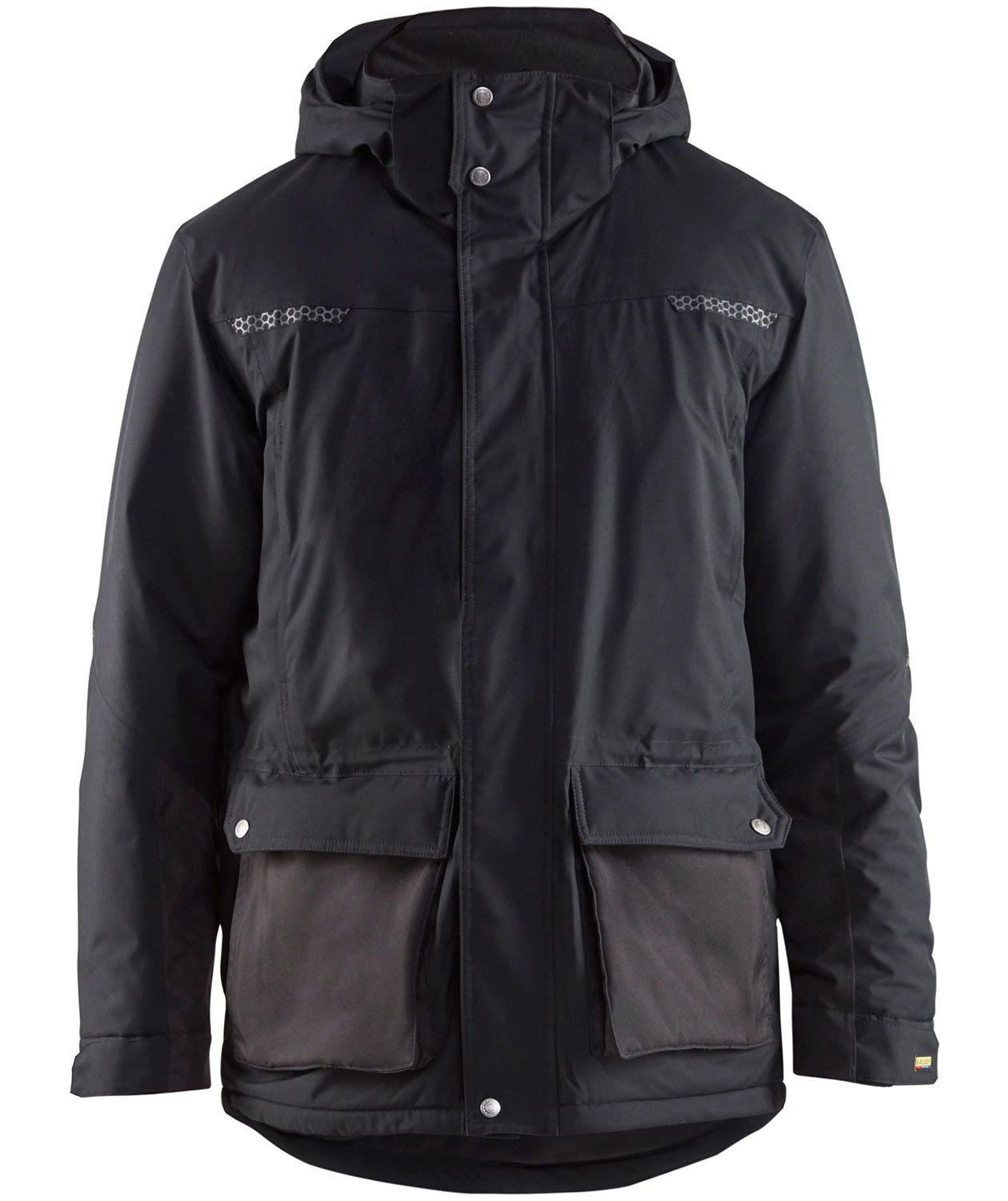 Bl&aring;kl&auml;der vinter parkajakke