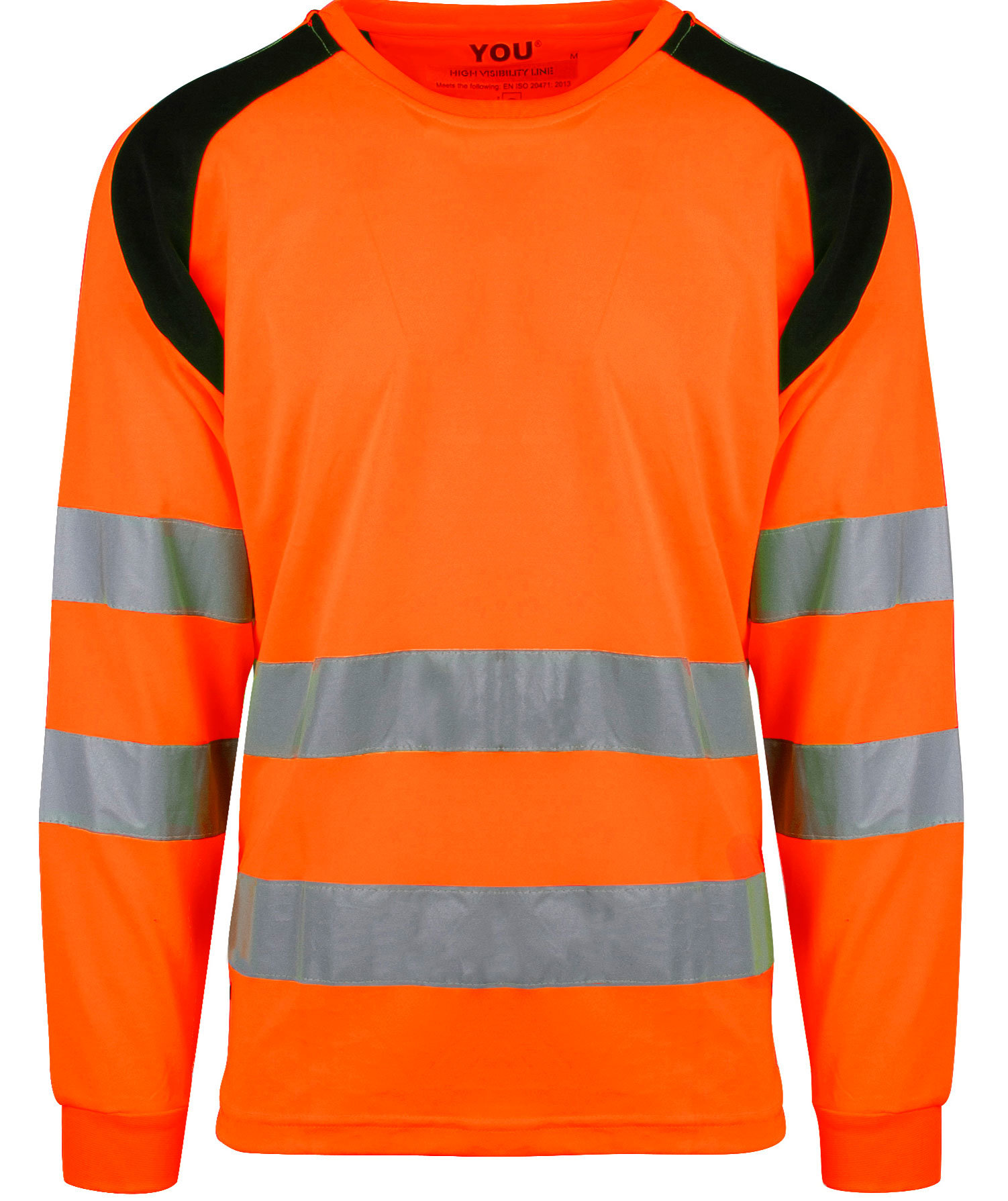 YOU Lund l&aring;ng&auml;rmad T-shirt, Varsel Orange