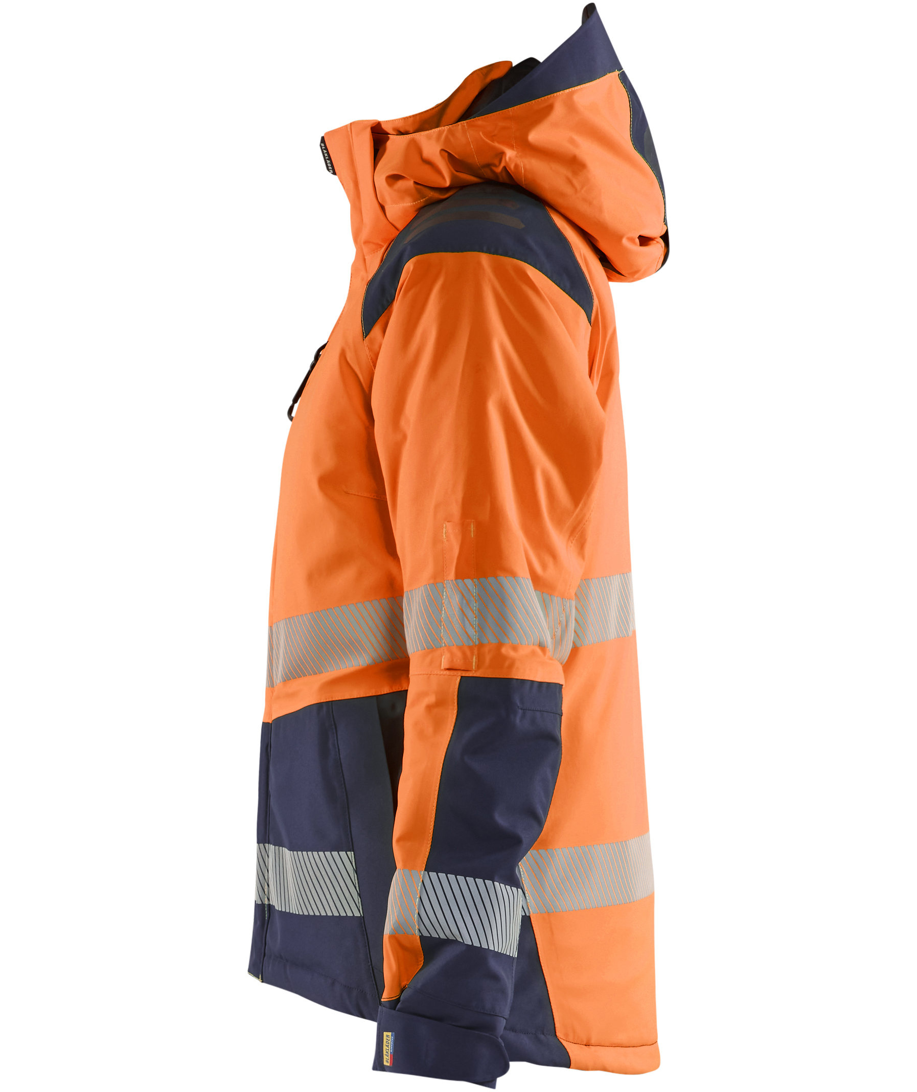 Bl&aring;kl&auml;der women's winter jacket, Hi-Vis Orange/Navy, large image number 4