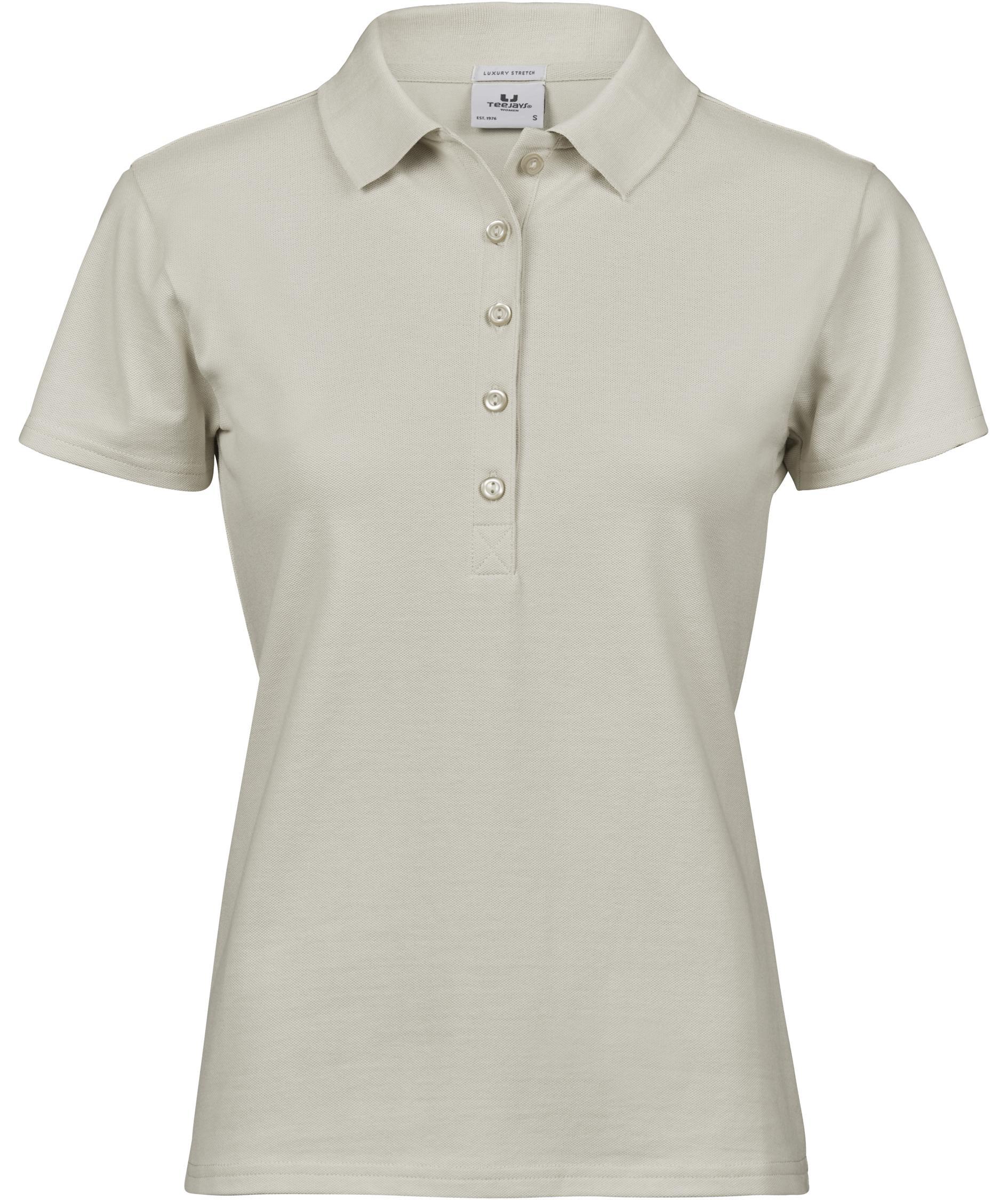 Tee Jays Luxury Stretch dame polo T-shirt, Cement, Cement, swatch