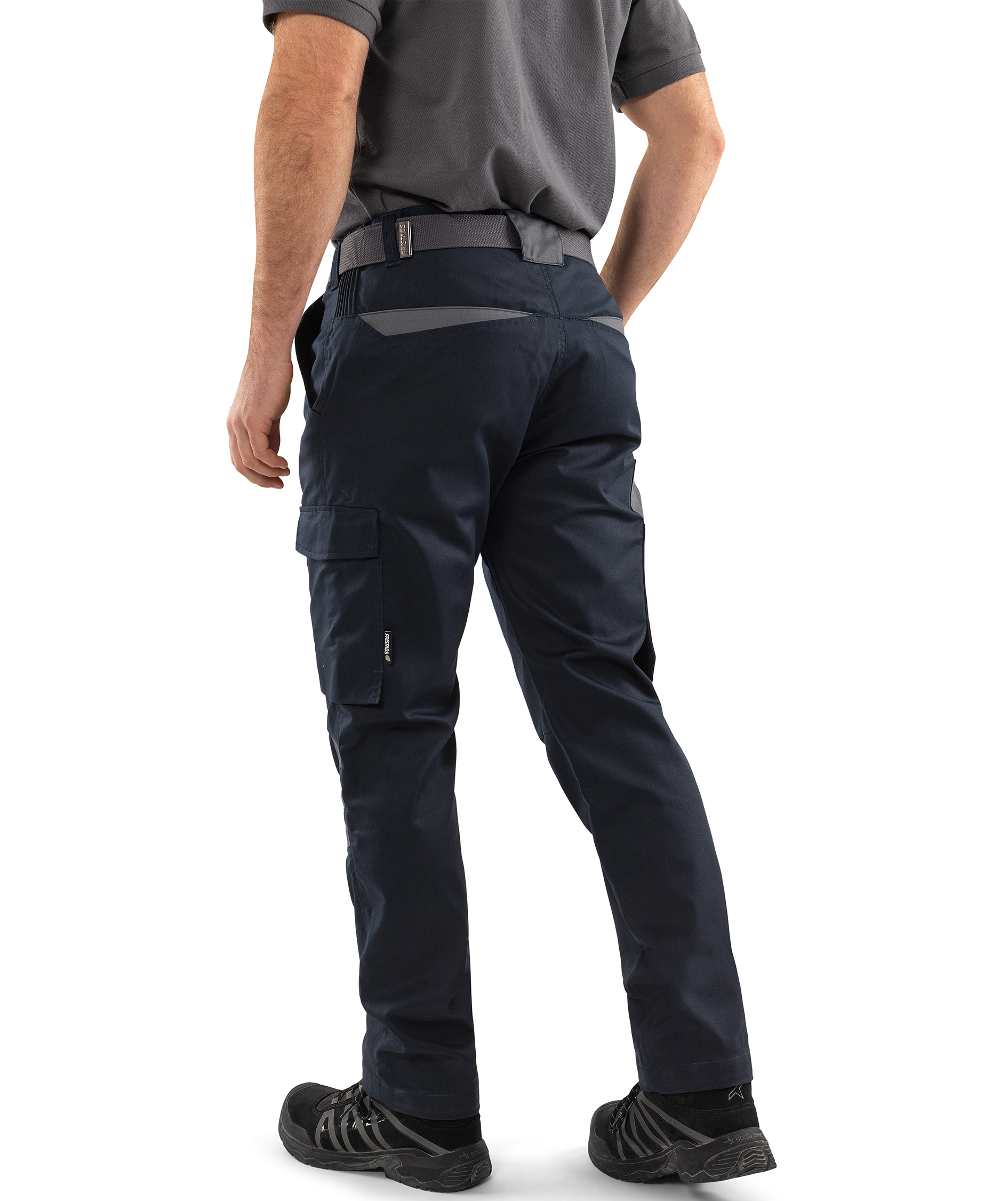 Fristads servicebyxa 2930 GWM, Marin/Gr&aring;, large image number 4