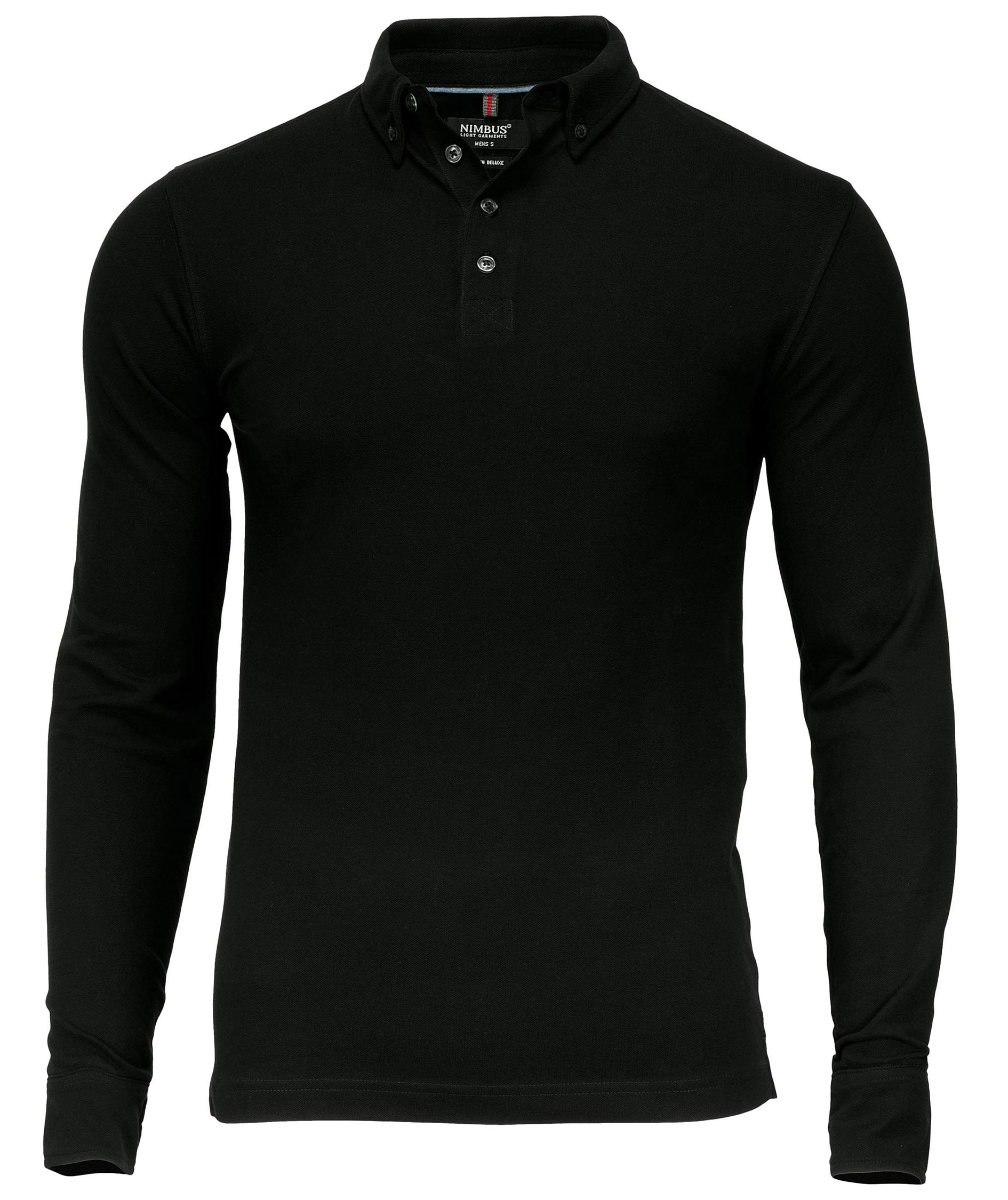 Nimbus Carlington l&aring;ng&auml;rmad pik&eacute;tr&ouml;ja, Svart, Svart, swatch