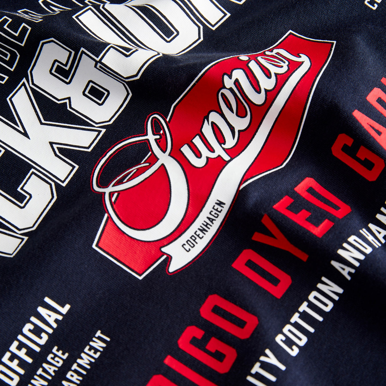 Jack & Jones Plus JJELOGO T-shirt, Navy Blazer, large image number 3