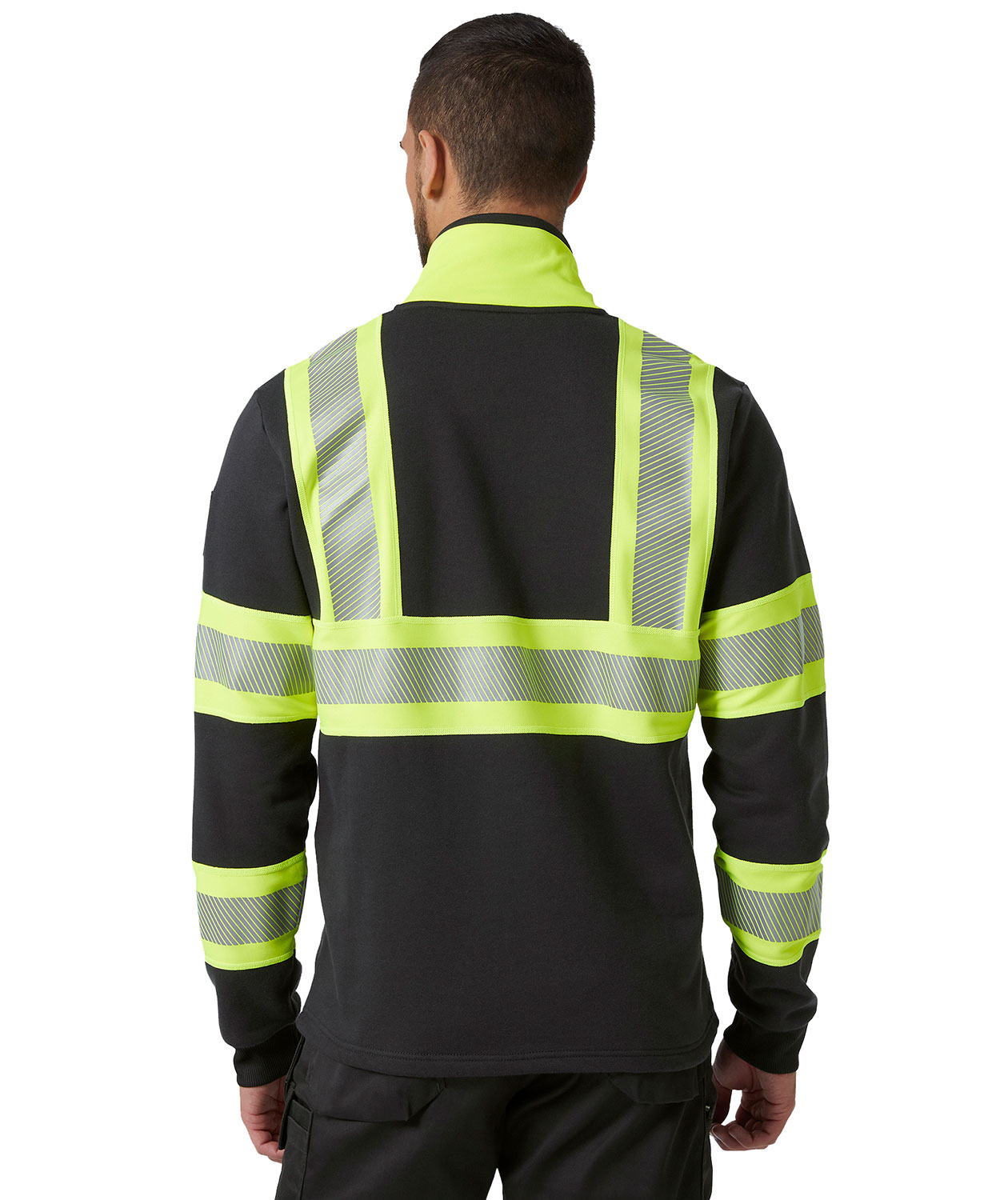 Helly Hansen ICU cardigan, Ebony/Hi-Vis Gul, large image number 3