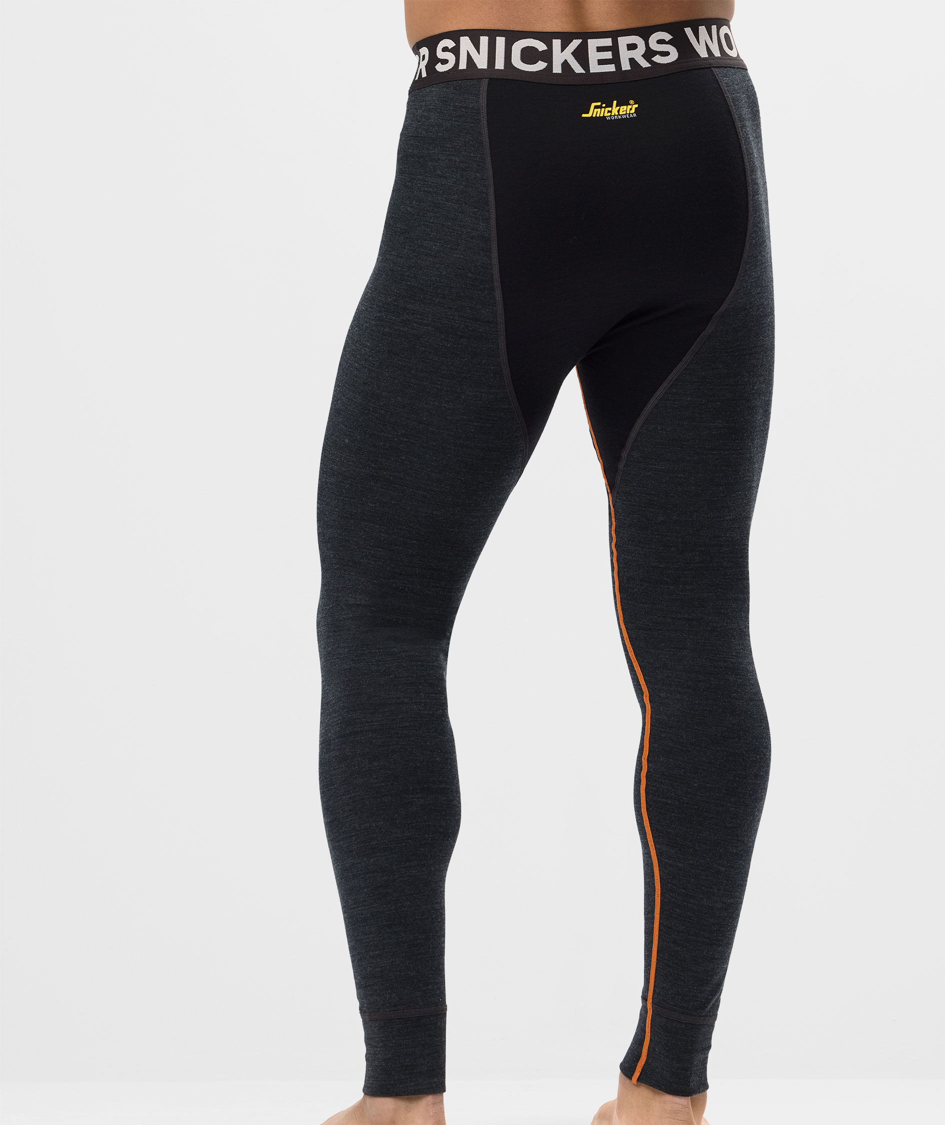 Snickers termounderbukser med merinould 9481, Anthracite Melange/Black, large image number 3