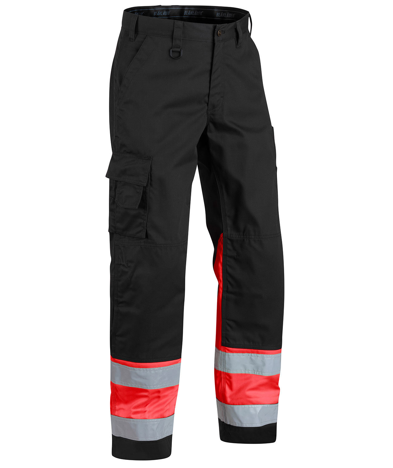 Bl&aring;kl&auml;der work trousers, Black/Hi-Vis Red, large image number 0
