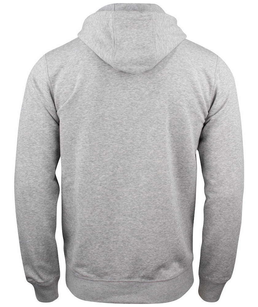 Clique Premium OC sweat h&aelig;ttetr&oslash;je med lynl&aring;s, Gr&aring;meleret, large image number 2
