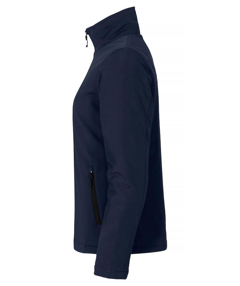 Clique lined women's softshell jacket, Dark navy, large image number 2