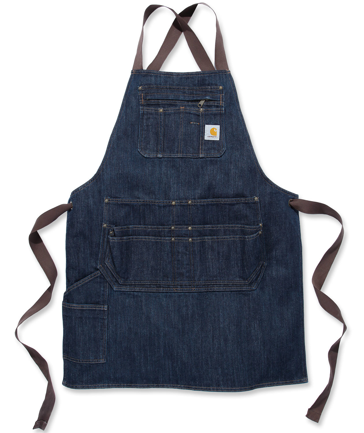 Carhartt Denim Latzsch&uuml;rze mit Taschen, Dark Blue Ridge, Dark Blue Ridge, large image number 0
