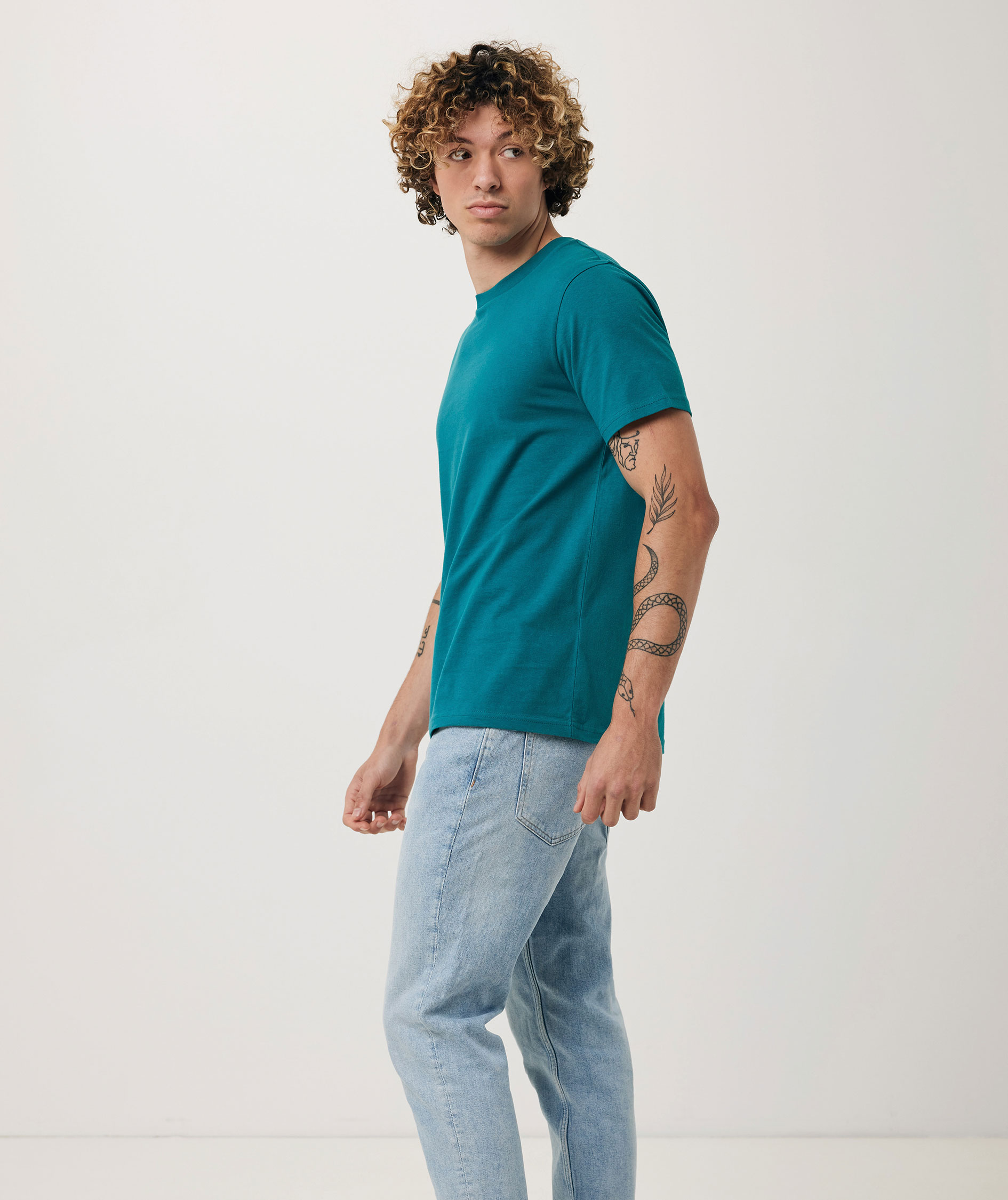 Iqoniq Brett T-shirt, Verdigris, large image number 4