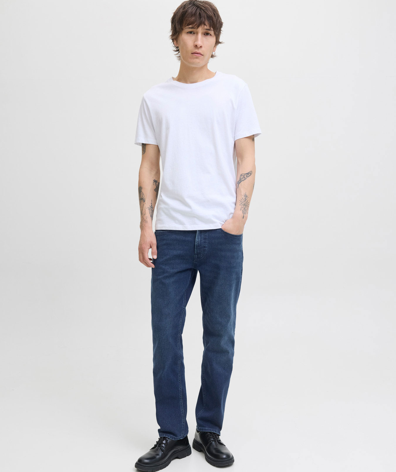 Jack & Jones JJICLARK SQ 260 Jeans, Blue Denim
