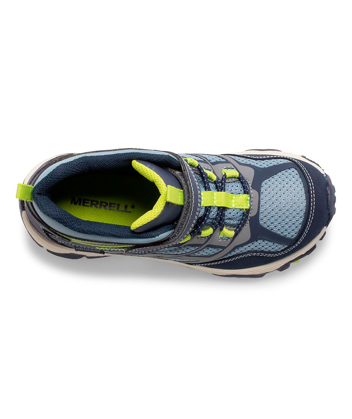 Merrell Moab FST Mid A/C WP k&auml;ngor till barn, Navy/China Blue, large image number 3