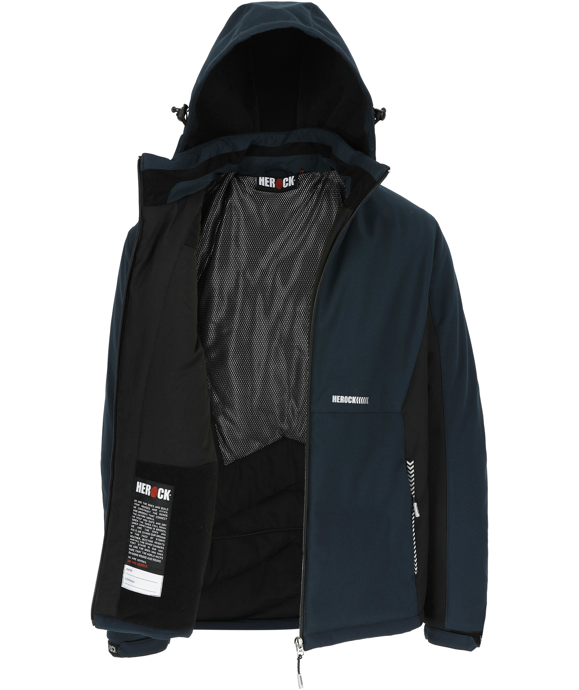 HEROCK Taris lined softshell jacket, Navy, large image number 3