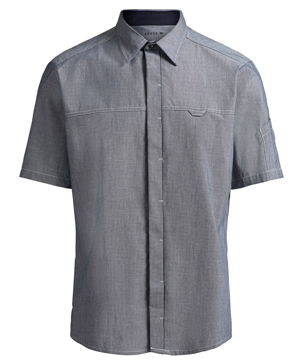 Kentaur modern fit kort&auml;rmad skjorta, Chambray Gr&aring;