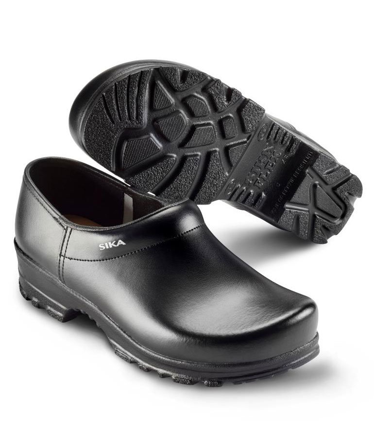 2:a sortering Sika flex tr&auml;skor med h&auml;lkappa O2, Svart
