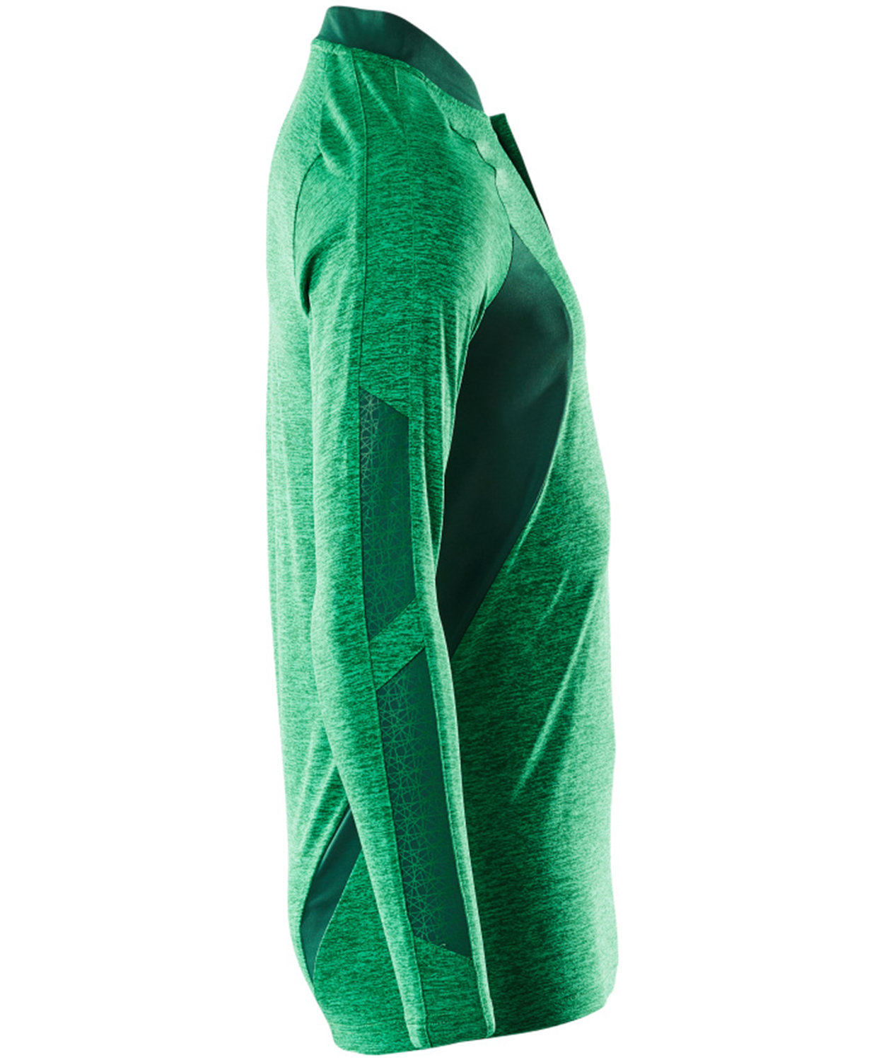 Mascot Accelerate Coolmax langermet polo T-skjorte, Gress gr&oslash;nt/gr&oslash;nn, large image number 2