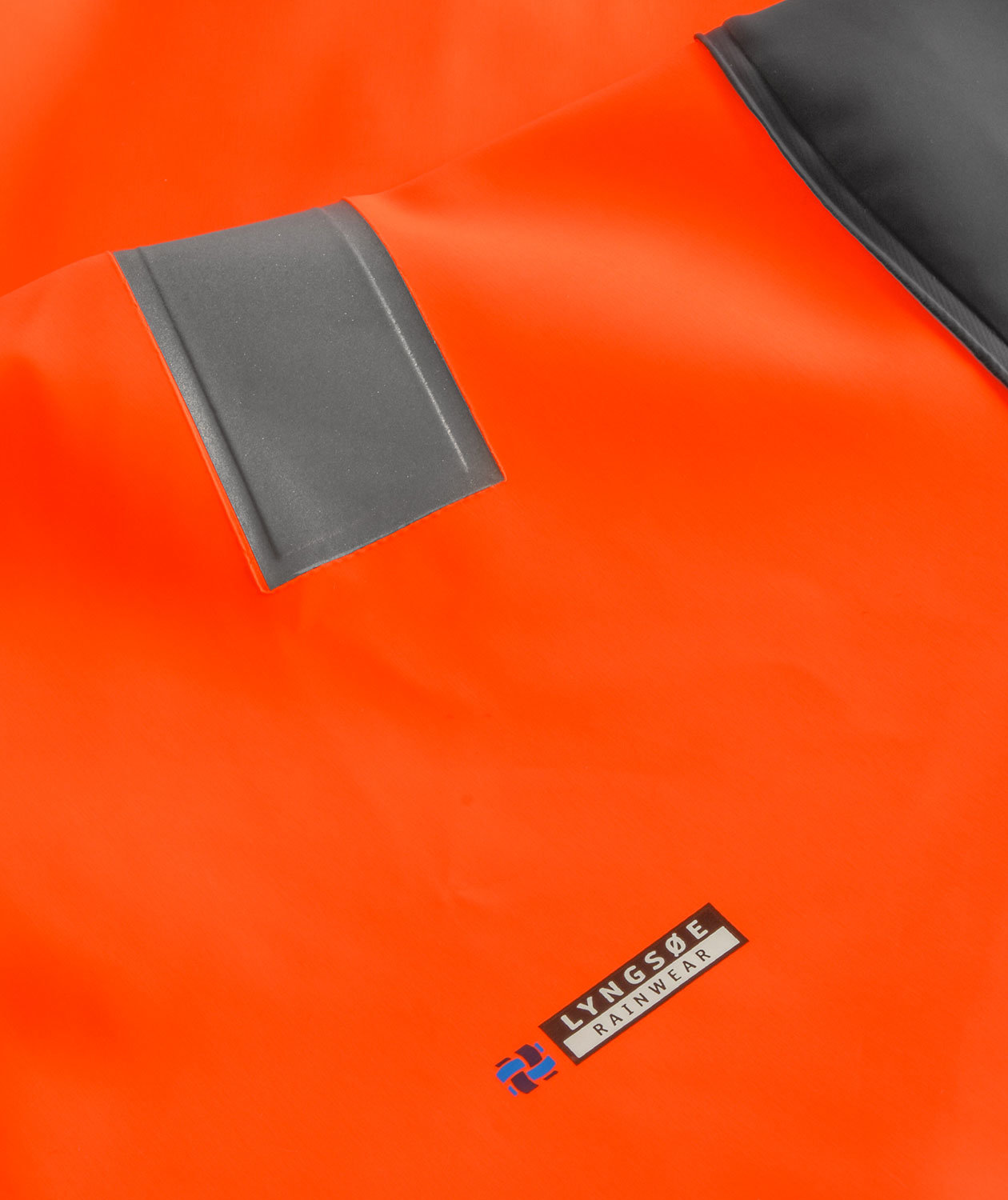 Lyngs&oslash;e PVC rain jacket, Hi-vis Orange/Marine, large image number 1