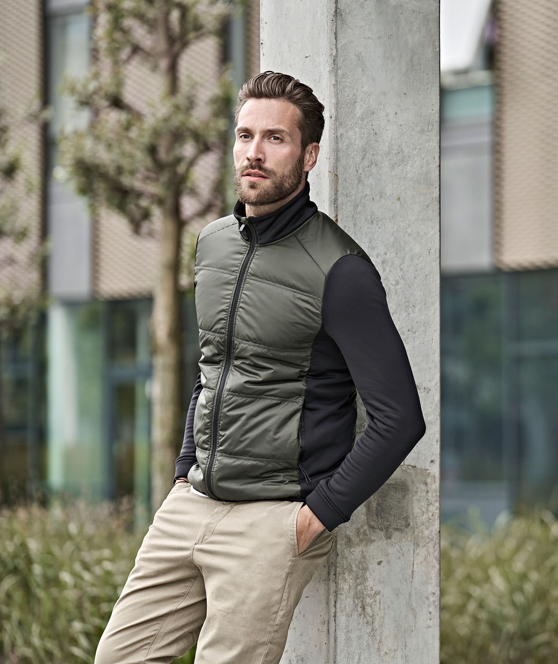 Tee Jays hybrid-stretch jacka, Deep Green/Black, large image number 5