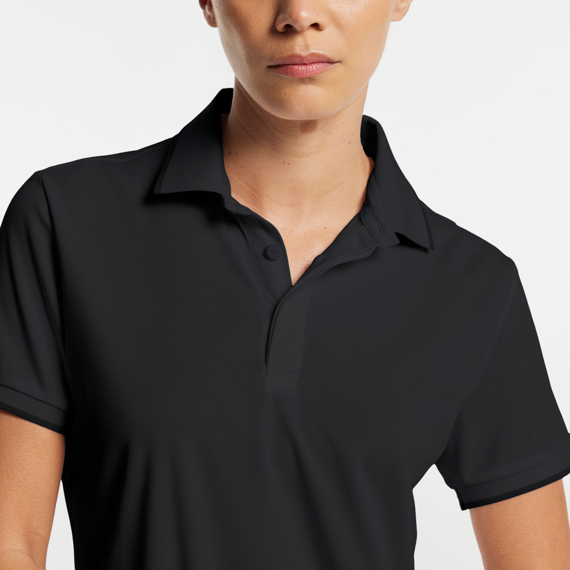 Tenson TXlite Q-dry women's polo shirt, Black, large image number 5