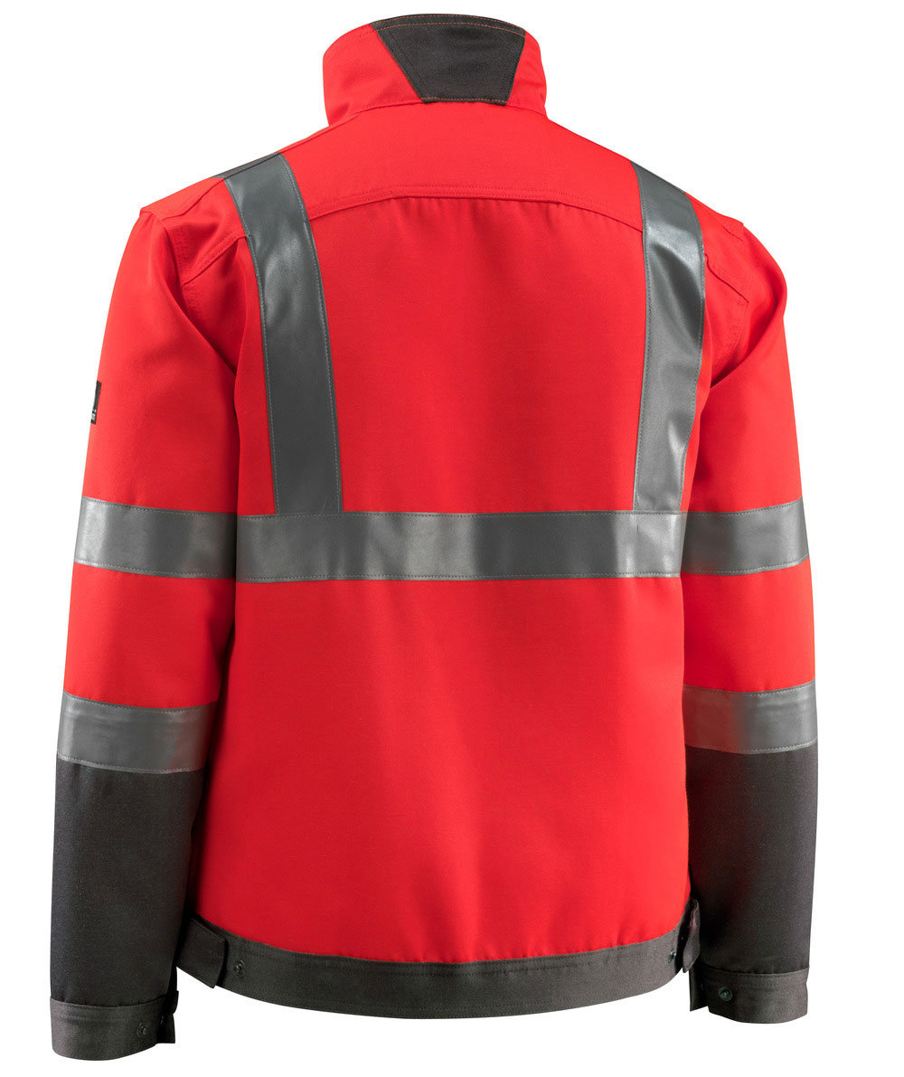 Mascot Safe Light Forster Arbeitsjacke, Hi-vis Rot/dunkles Anthrazit, large image number 2