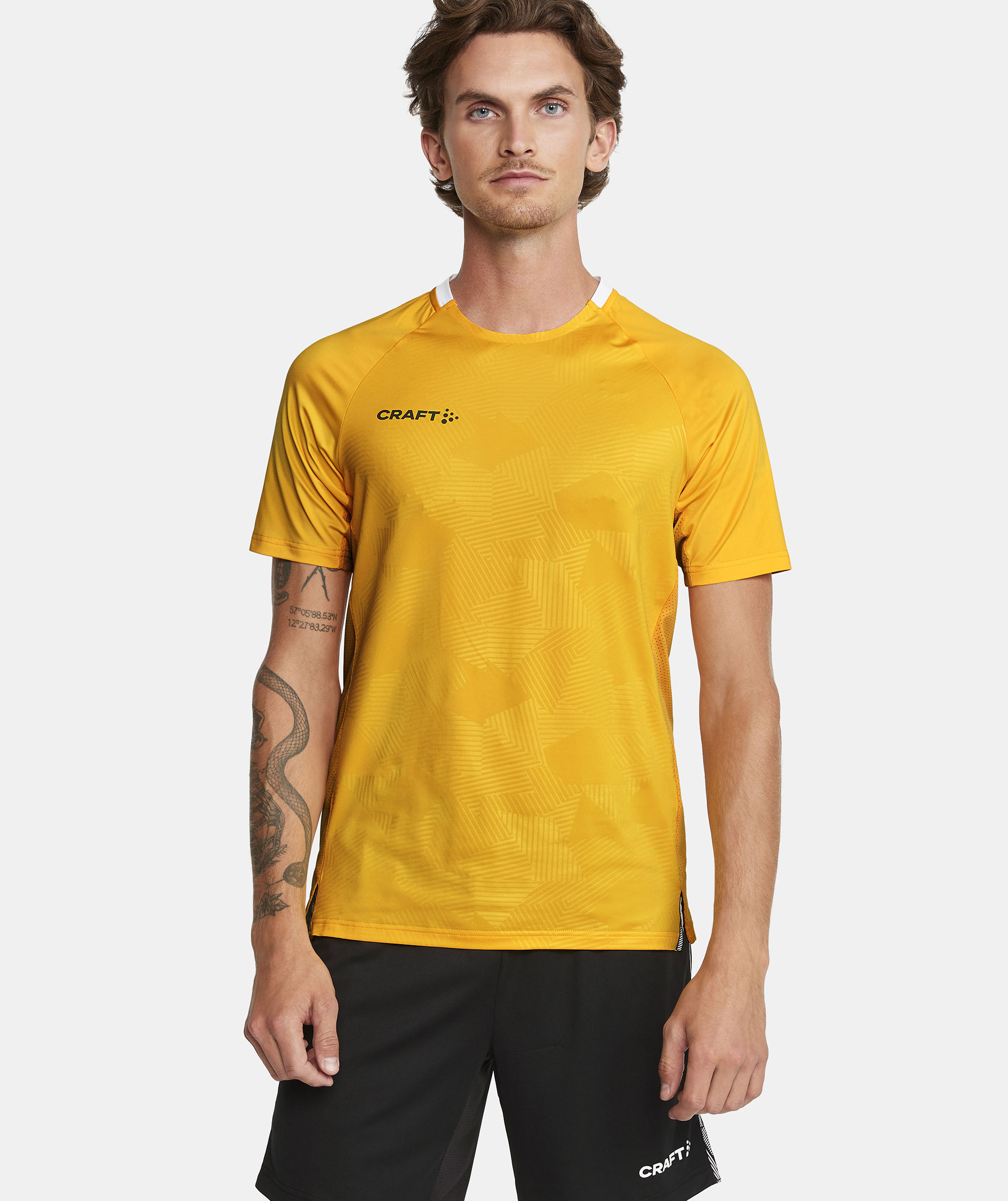Craft Premier Solid Jersey T-shirt, Sweden yellow, large image number 5