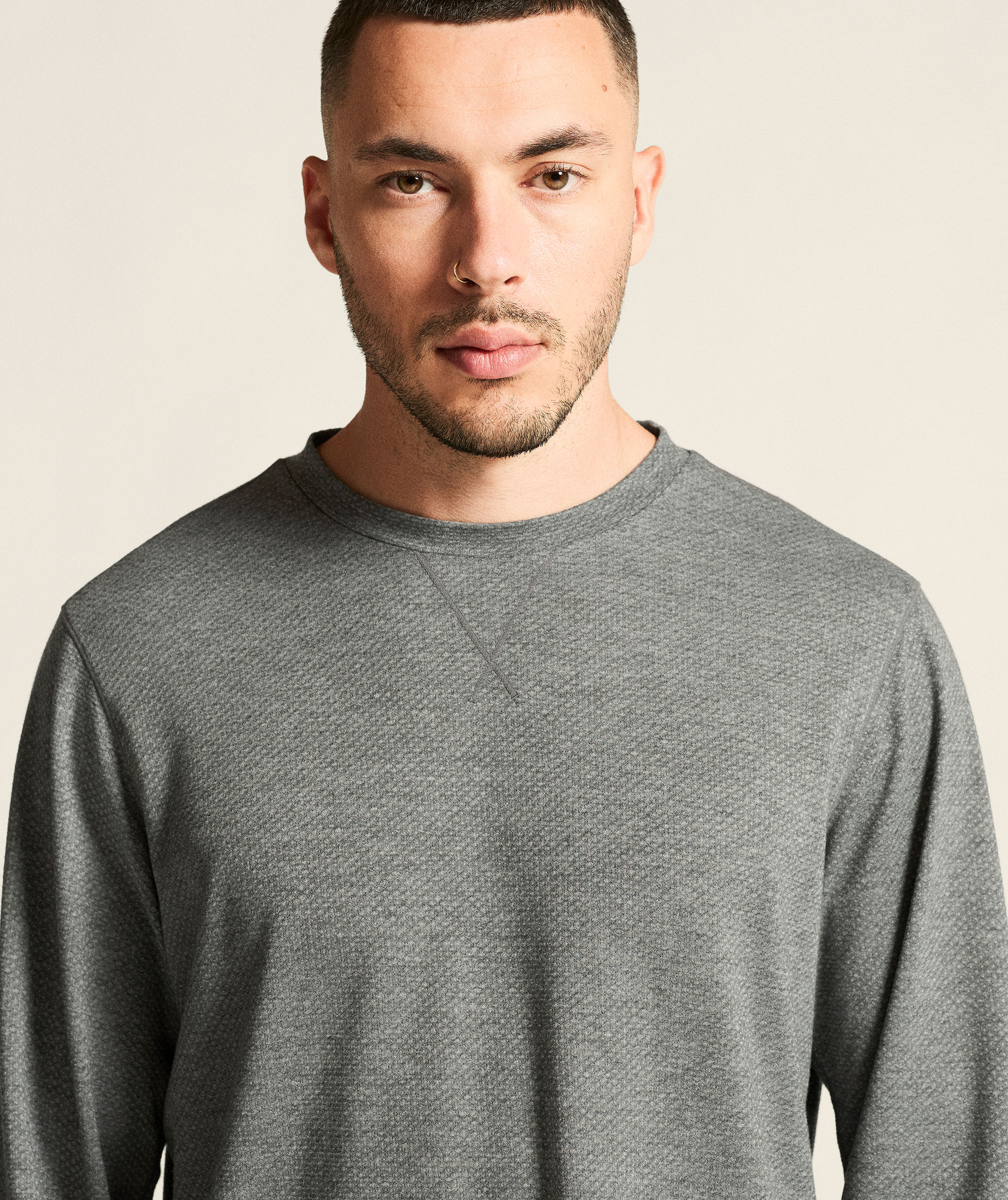 Craft Thermal Mesh baselayer sweater, Dark Grey Melange, large image number 3