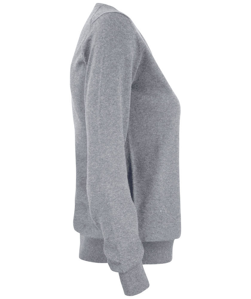 Cutter & Buck Oakville dame strikket genser, Gr&aring;&nbsp;Melange, large image number 3