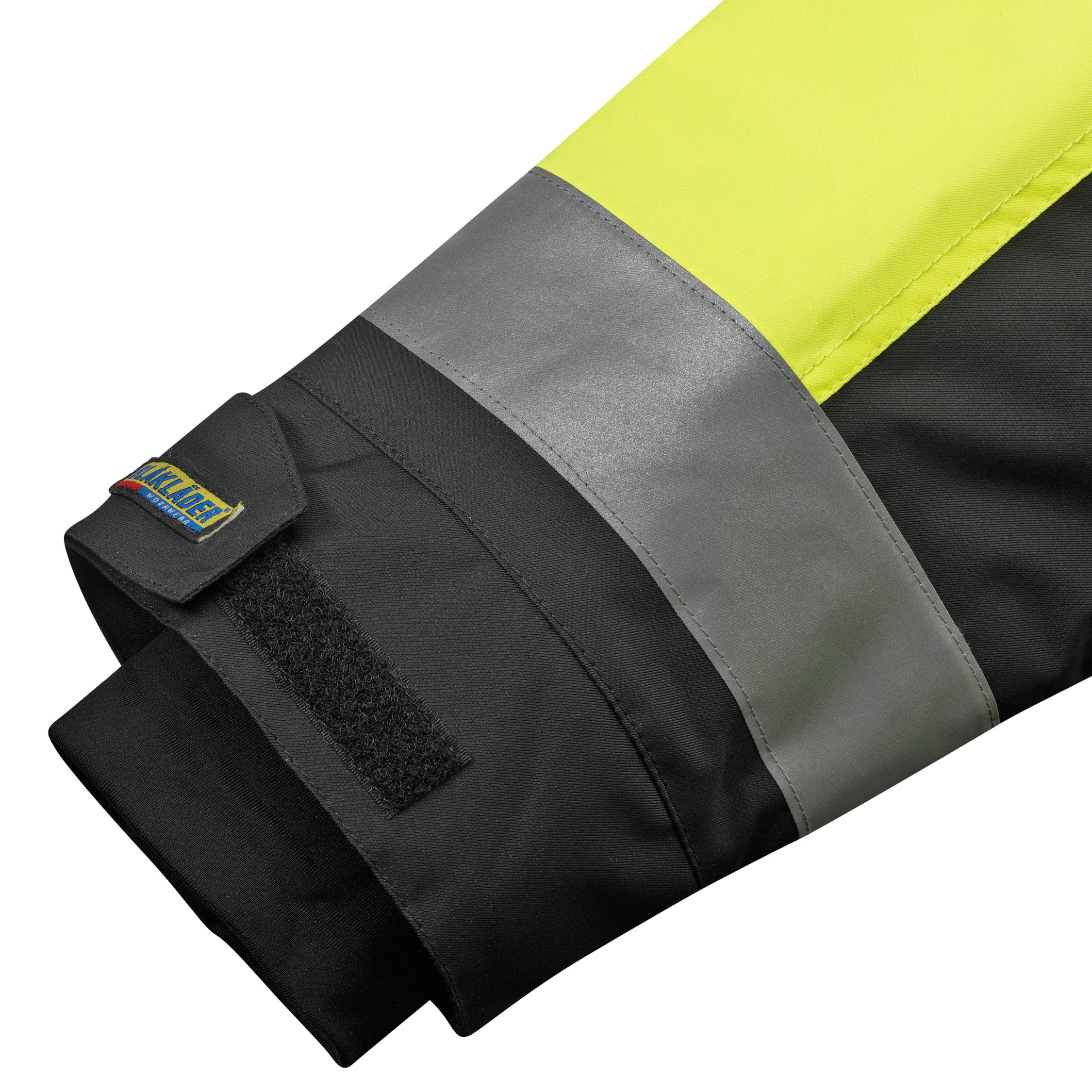 Bl&aring;kl&auml;der Vinter arbejdsjakke, Gul/Sort, large image number 5