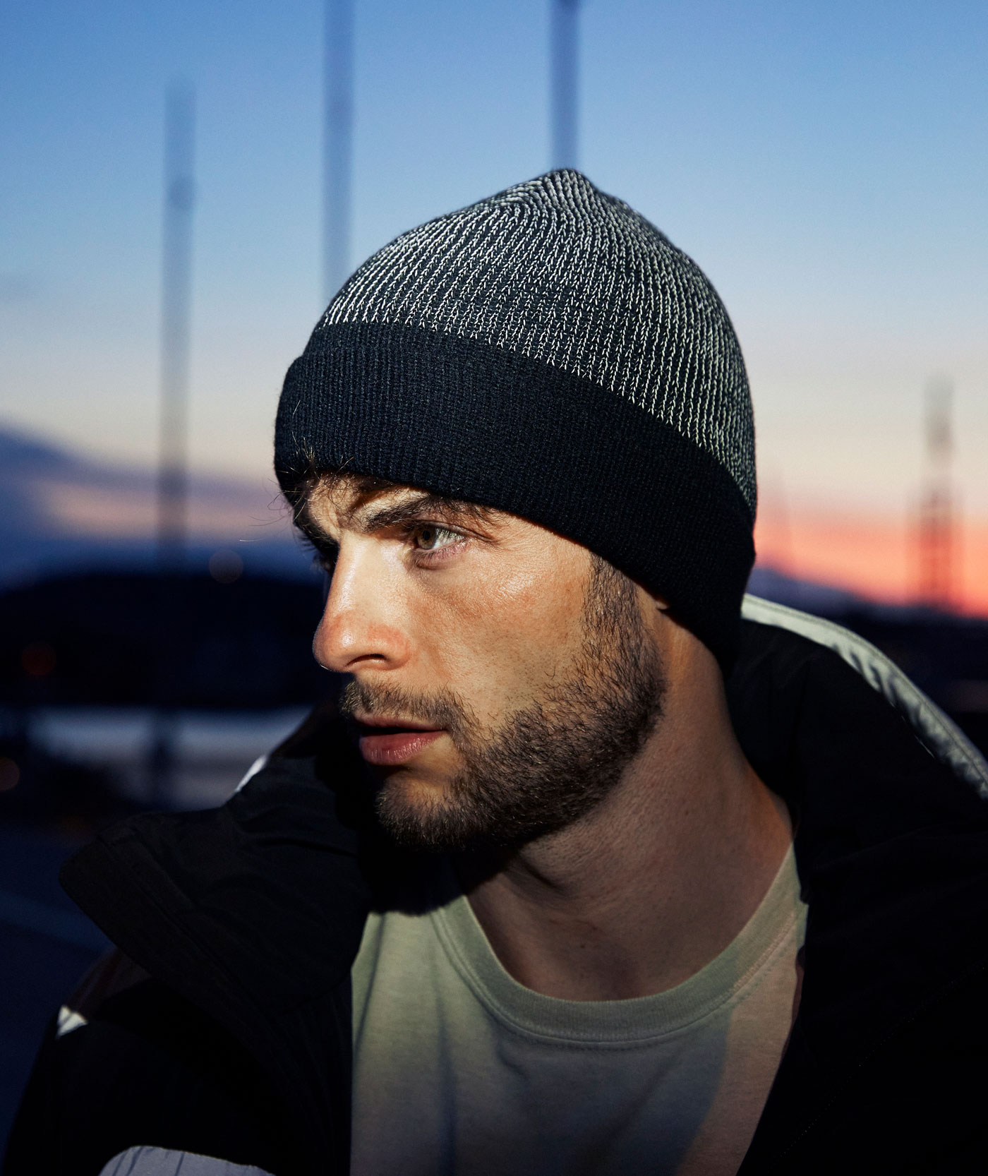 Clique Hubert knitted beanie, Reflective, Reflective, large image number 5